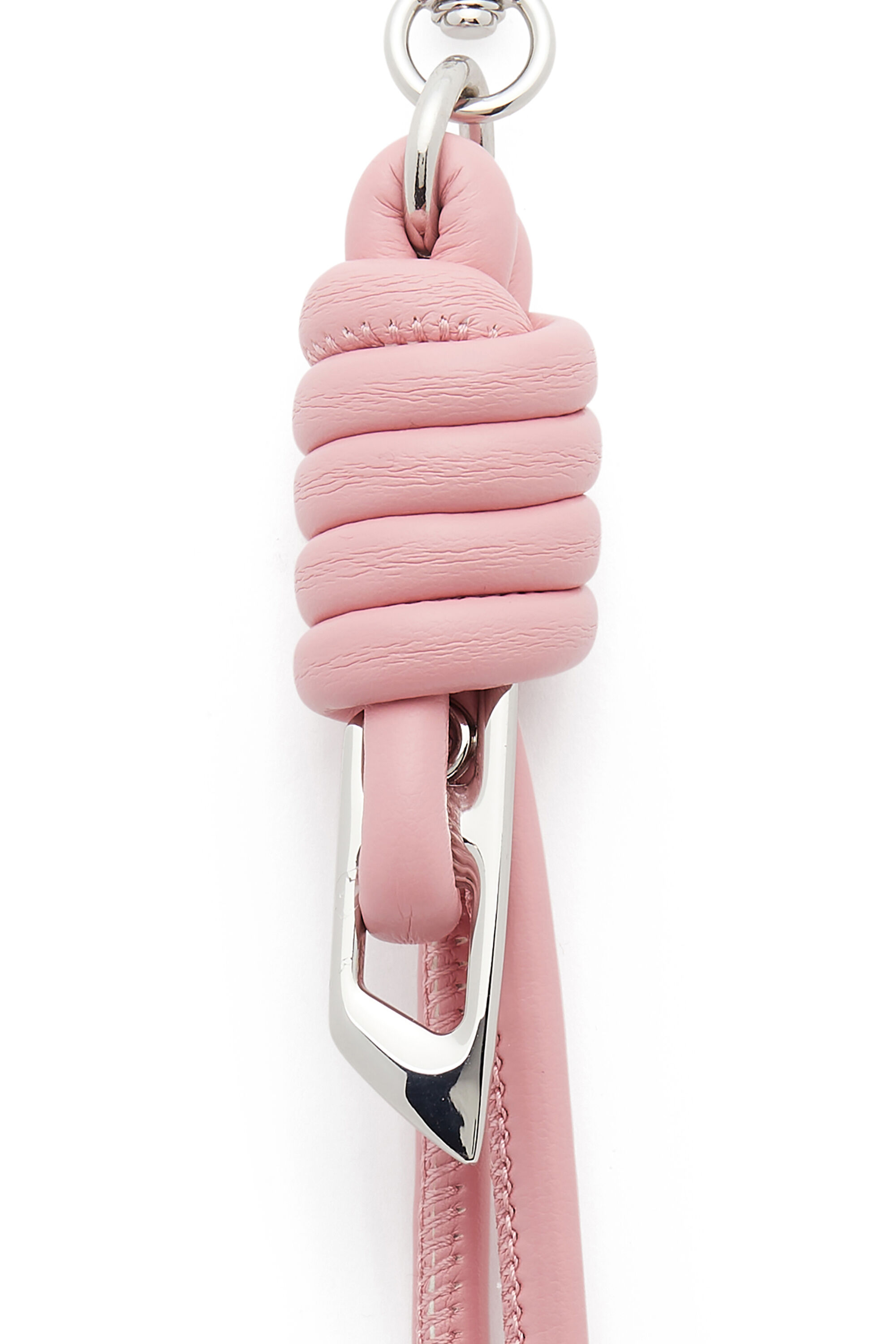 Diesel - ROPE I, Unisex's Knotted-straps charm in metal and PU in Pink - 3