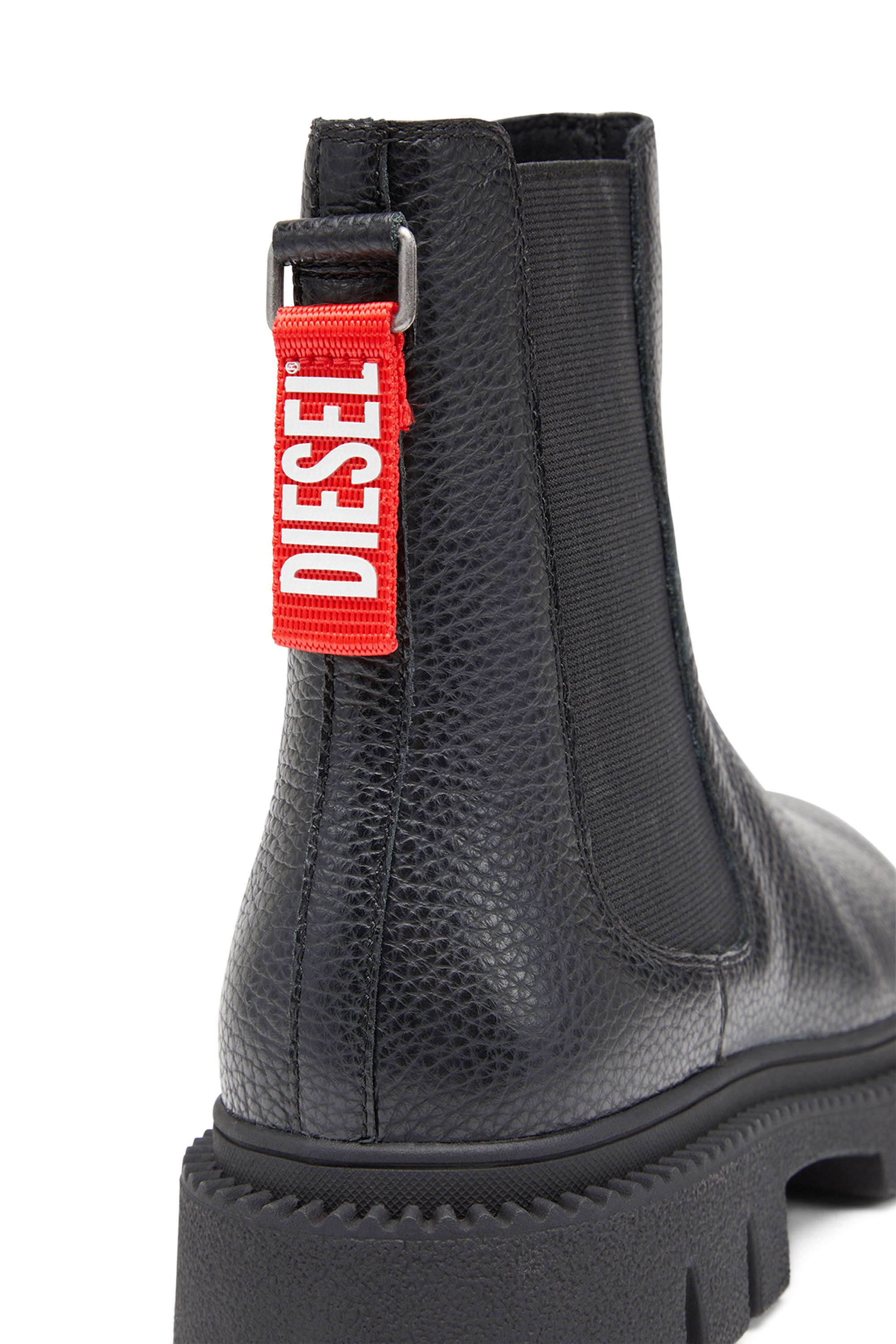 Diesel - D-TROIT CH, Man D-Troit-Chelsea boots with Diesel tape tag in Black - Image 6