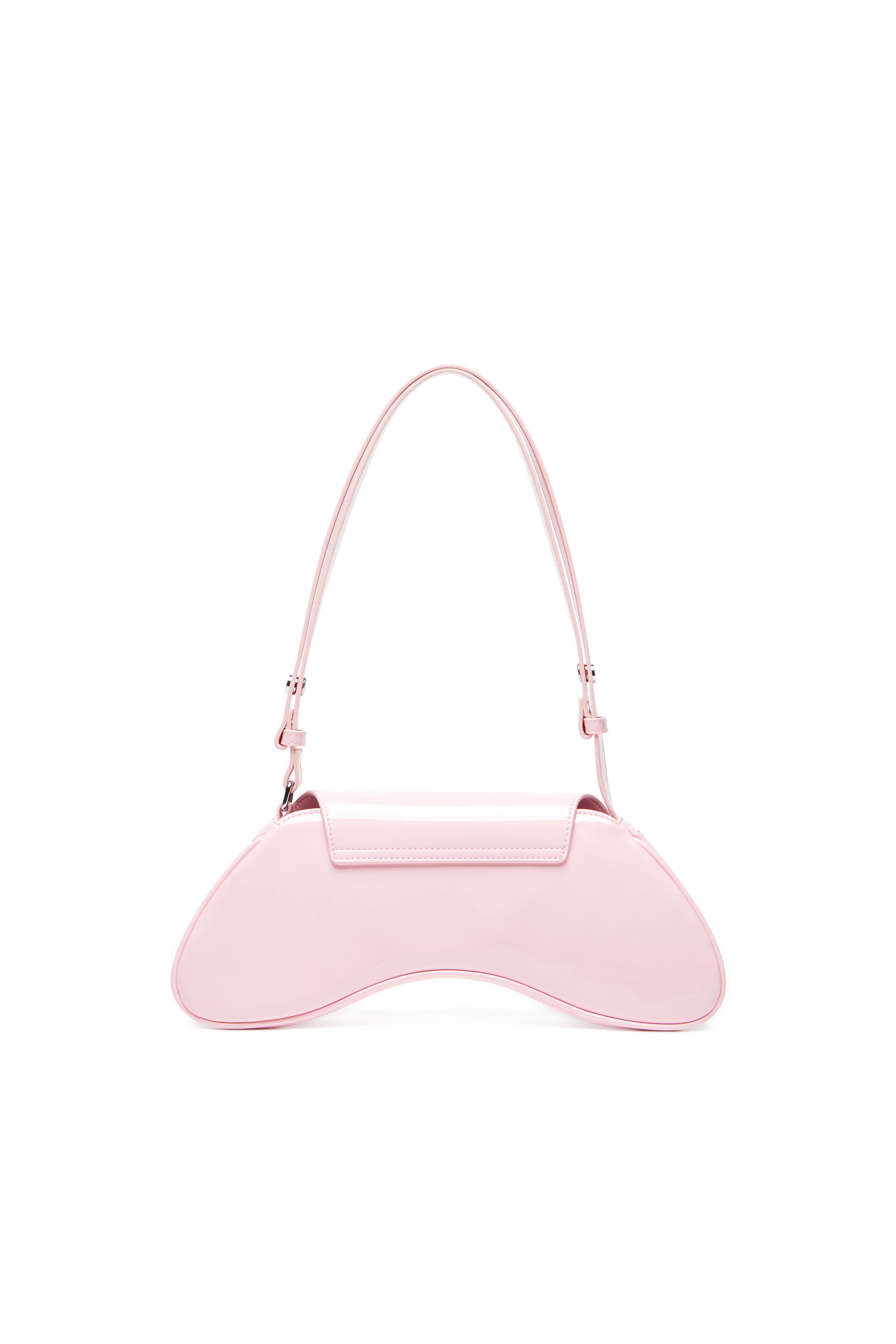 Diesel - PLAY CROSSBODY, Woman's Play-Crossbody bag in glossy PU in Pink - 3