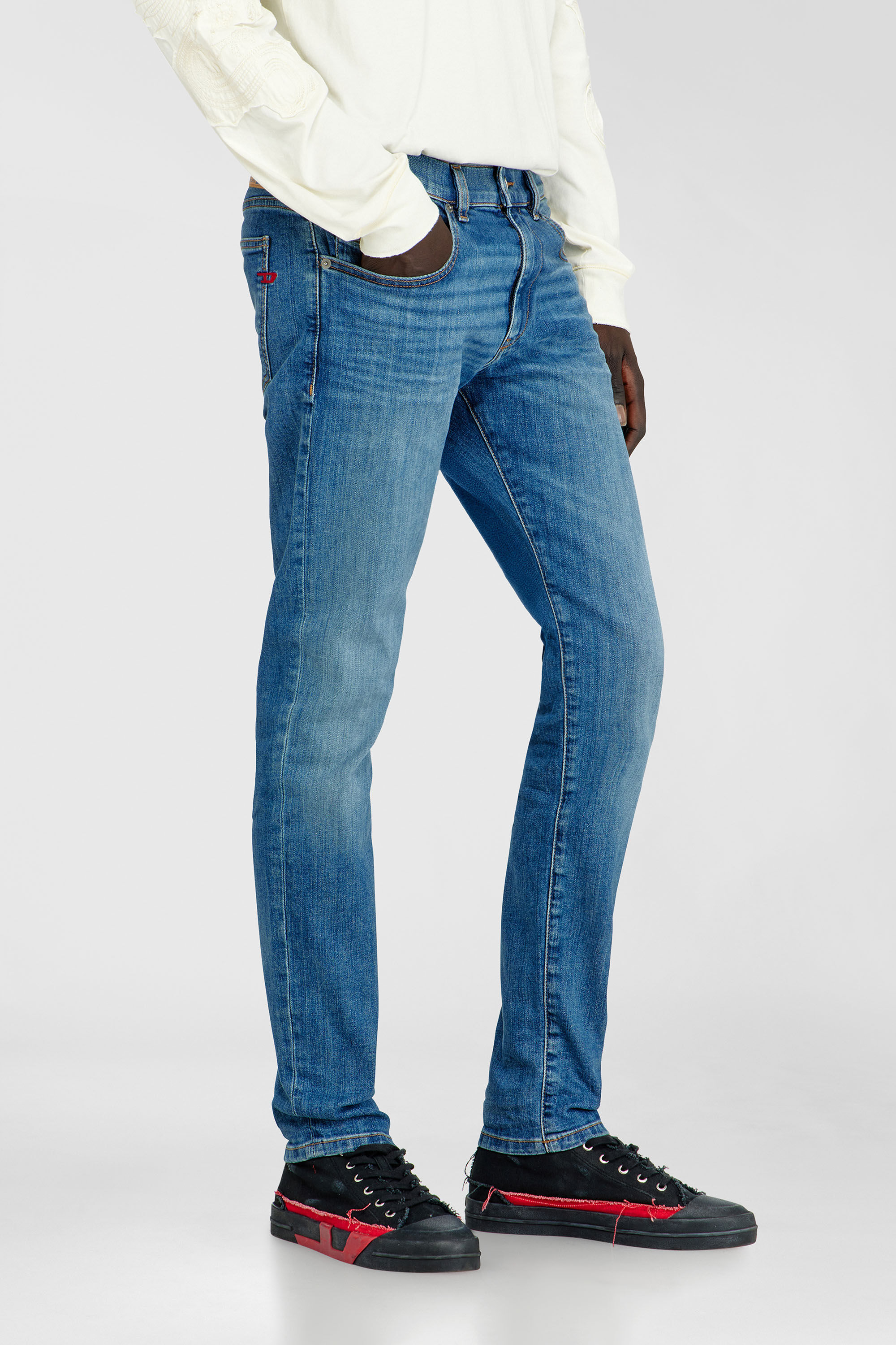 Diesel - Man's Slim Jeans 2019 D-Strukt 0KIAL, Light Blue - 7