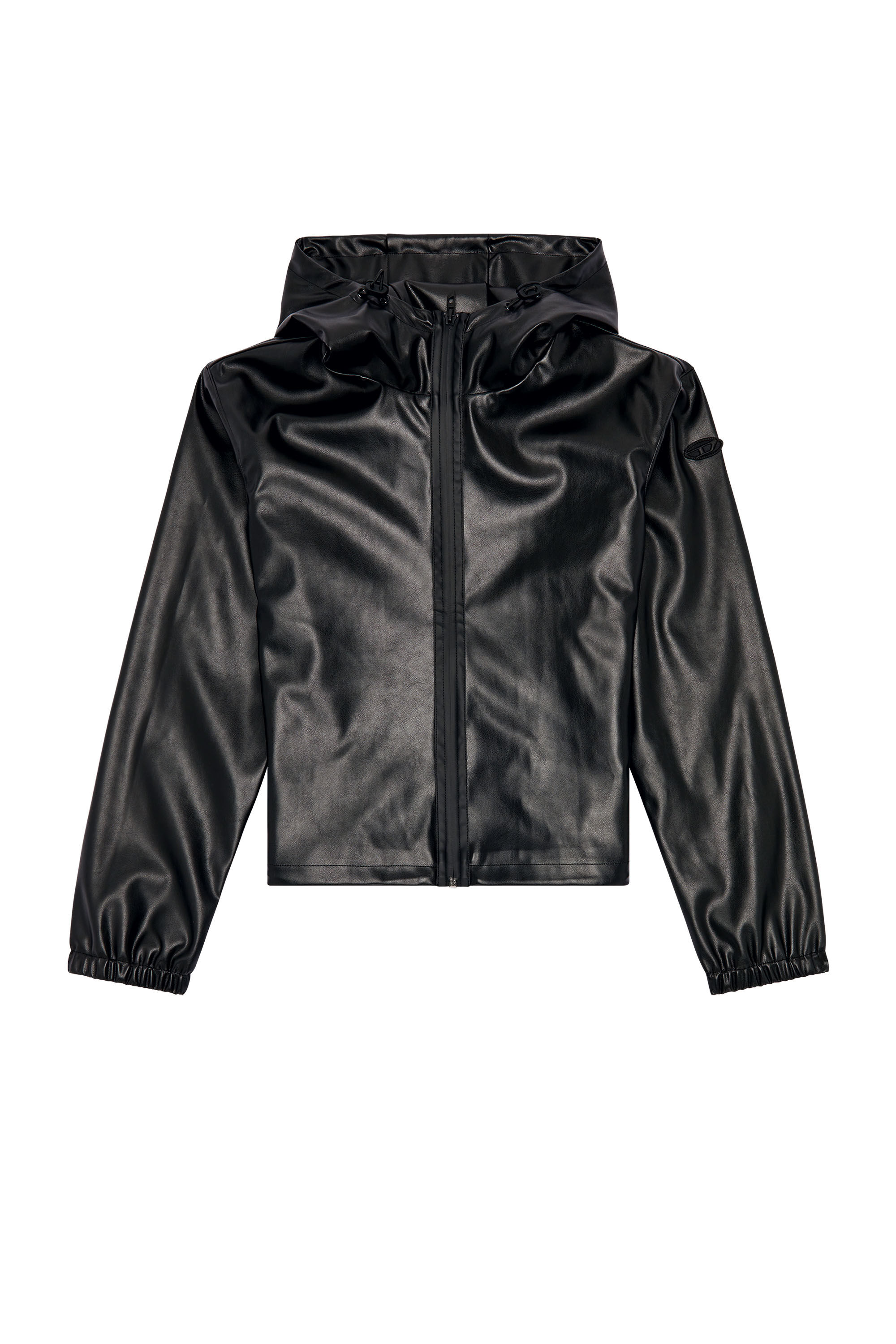 Diesel - G-BONNY-N1, Woman Hooded jacket in coated fabric in Black - Image 2