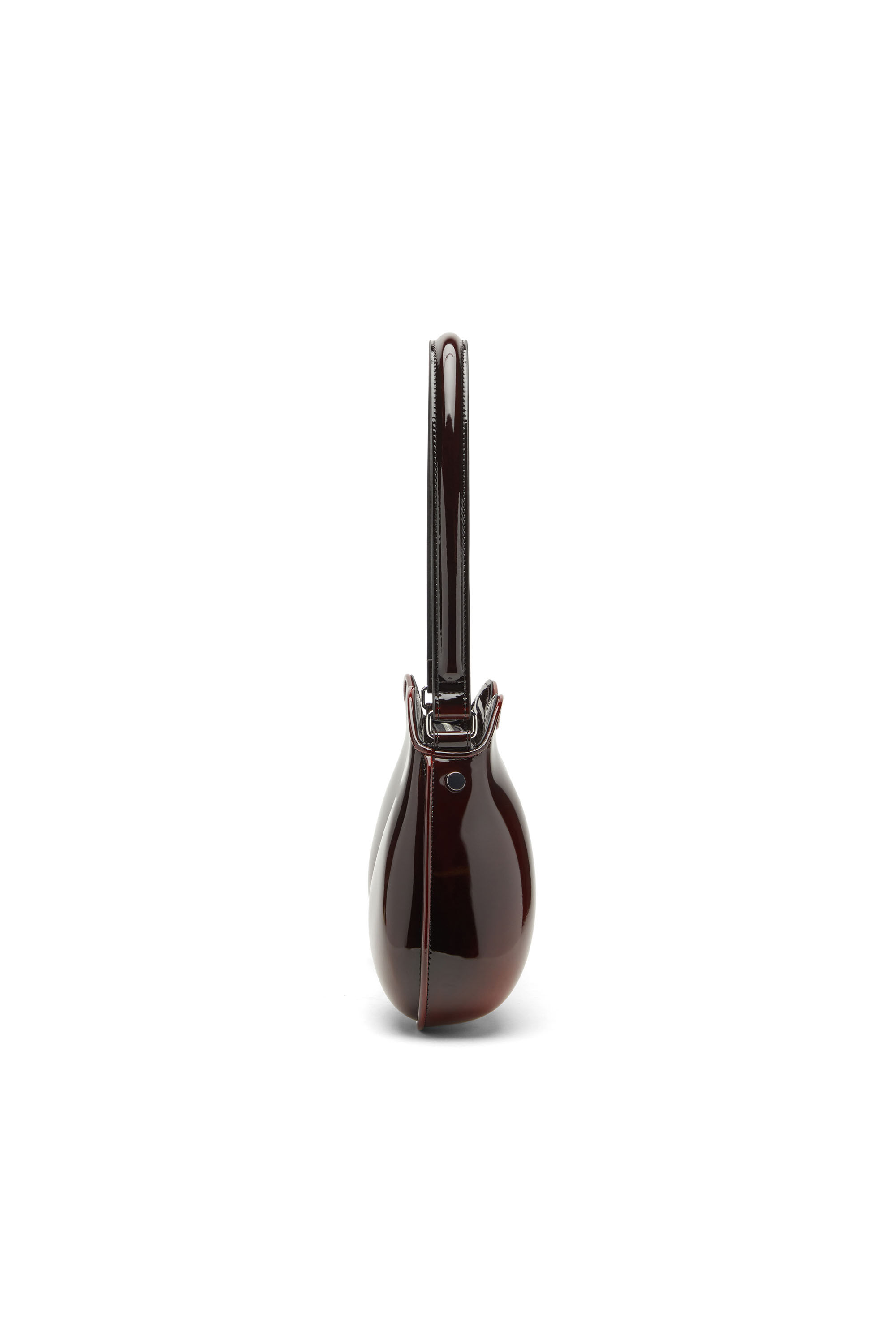 Diesel - DOUBLE-D SHOULDER, Woman's Double-D-Rigid shoulder bag in dégradé glossy PU in Burgundy - 4