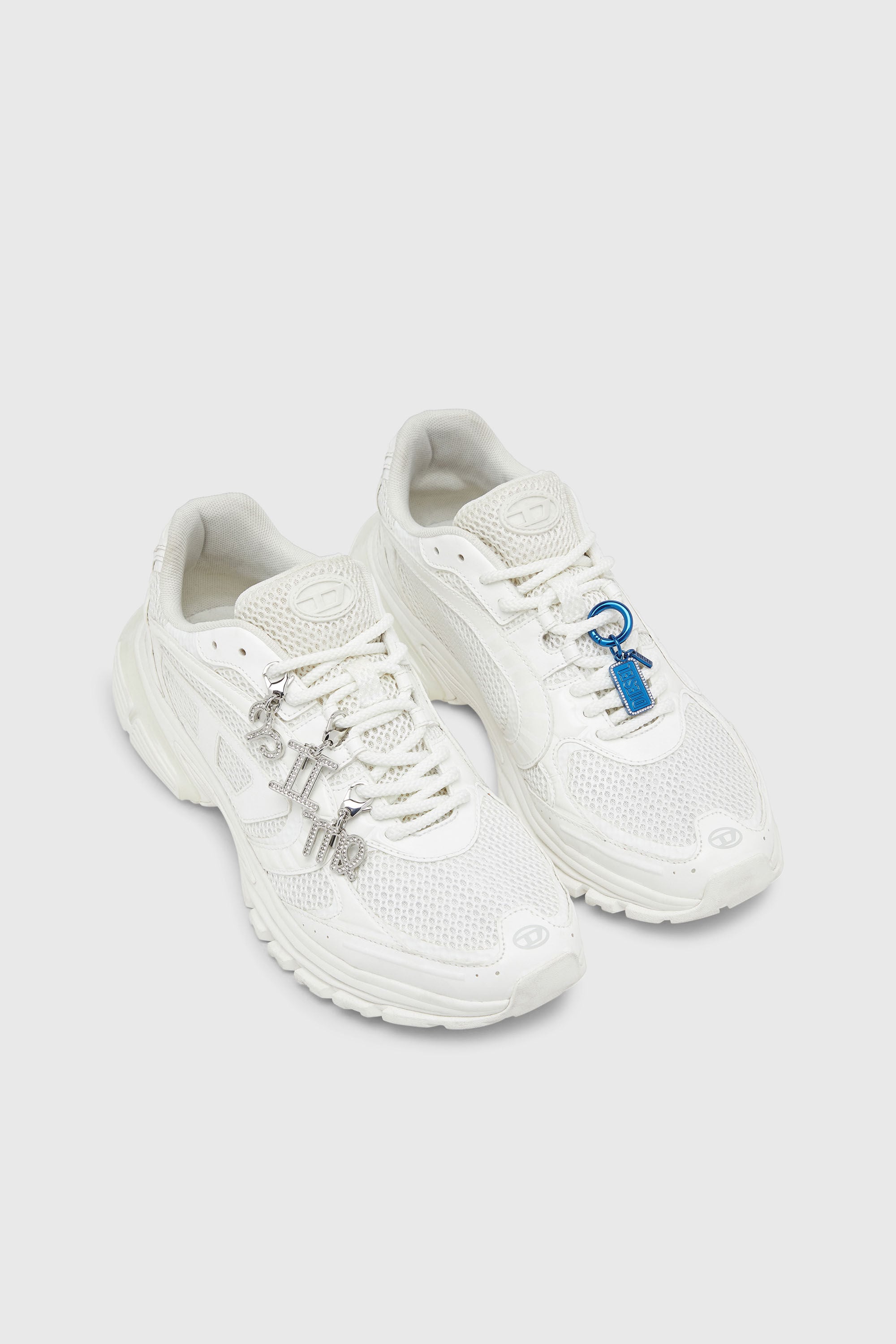 Diesel - S-PRO-V-DENSE LOW, Man's S-Pro-V-Dense-Mesh sneakers with Oval D logo in White - 7