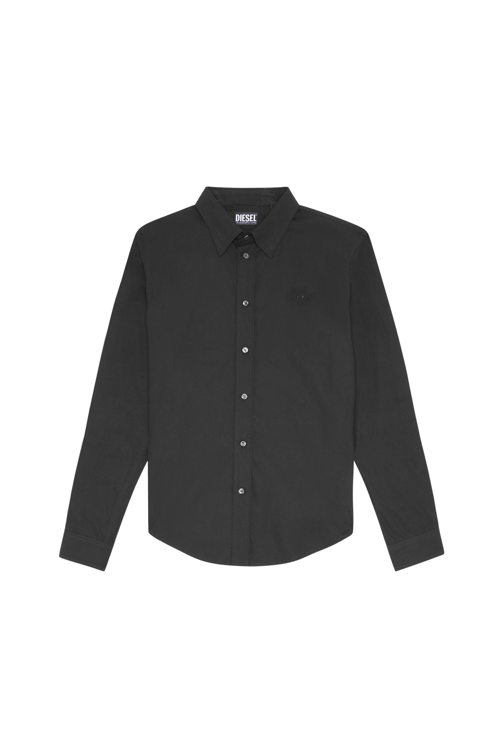 Diesel - S-BEN-CL, Man Shirt in technical cotton in Black - Image 2
