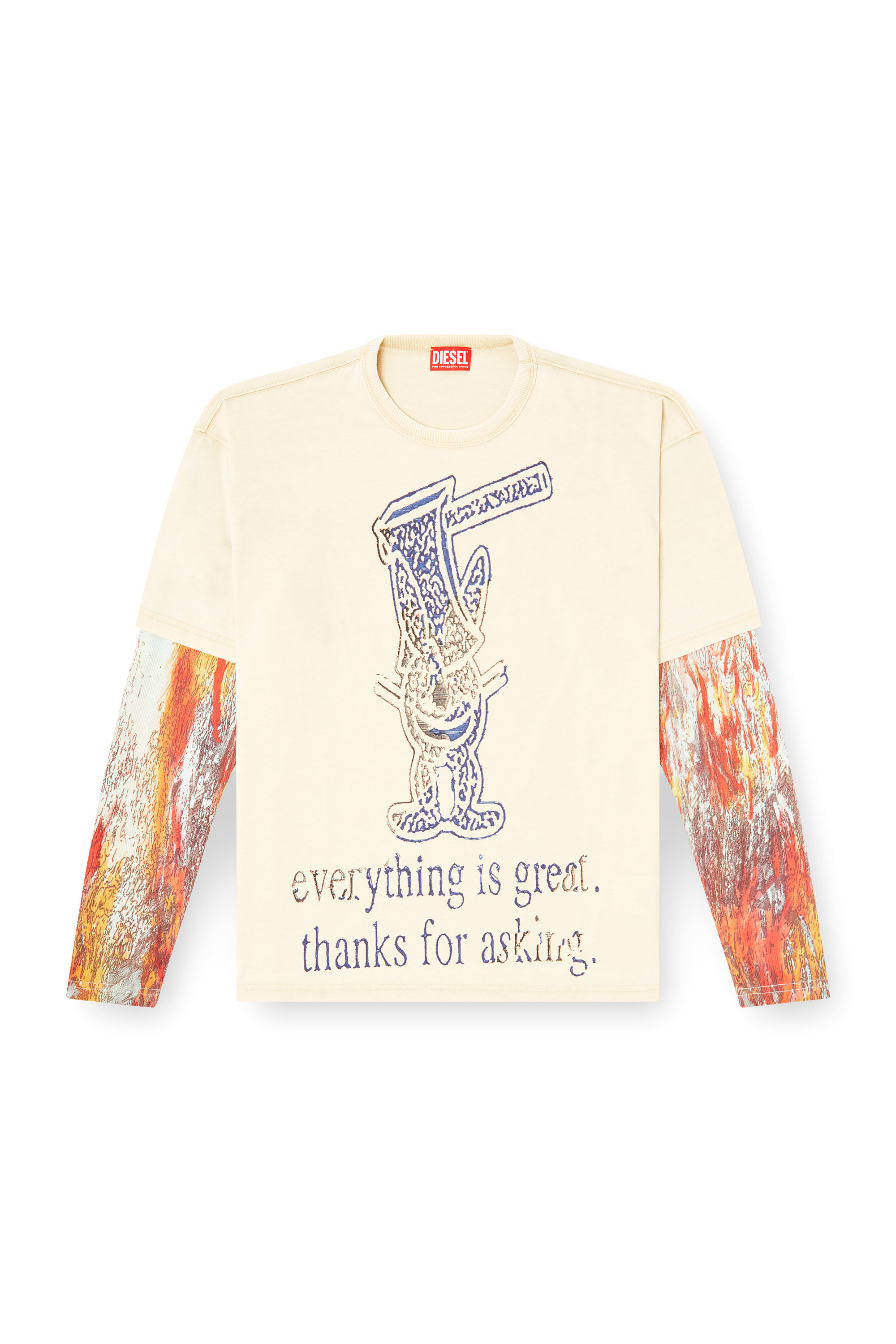 T-BOXTY-LS Long-sleeve T-shirt with Livestream print