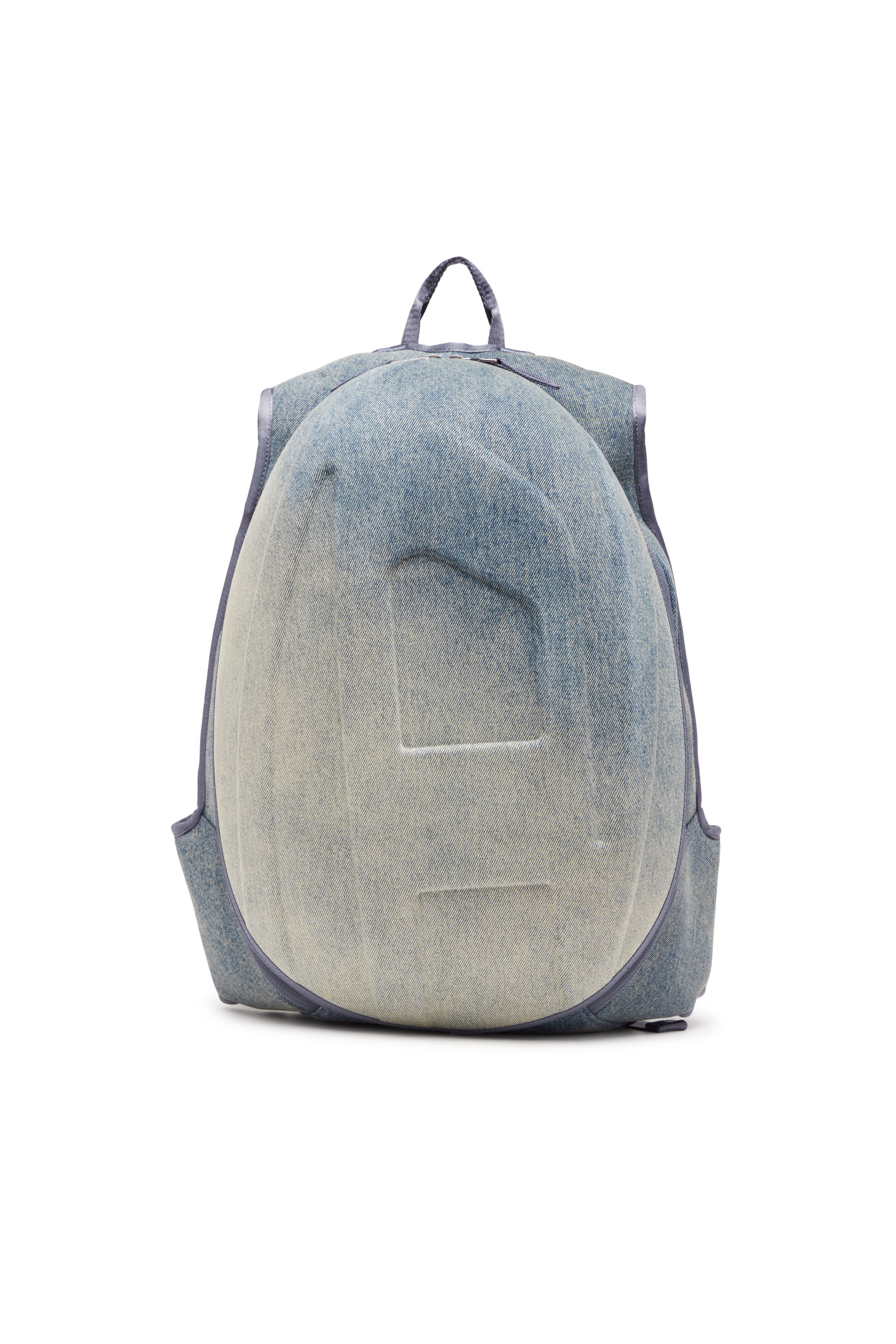 Diesel - 1DR-POD BACKPACK, Man 1DR-Pod Backpack - Hard shell denim backpack in Multicolor - Image 1
