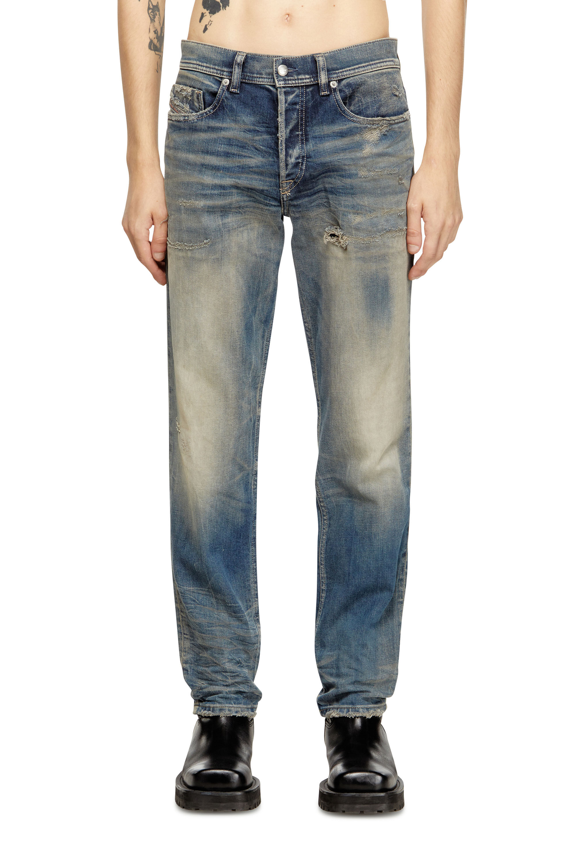 Diesel - Man's Regular Jeans 2023 D-Finitive 09M18, Medium blue - 3