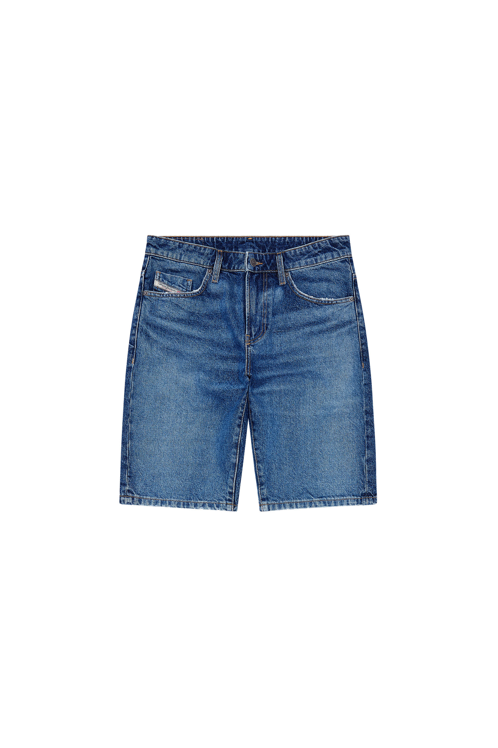 Diesel - SLIM-SHORT, Man Slim denim shorts in Blue - Image 2