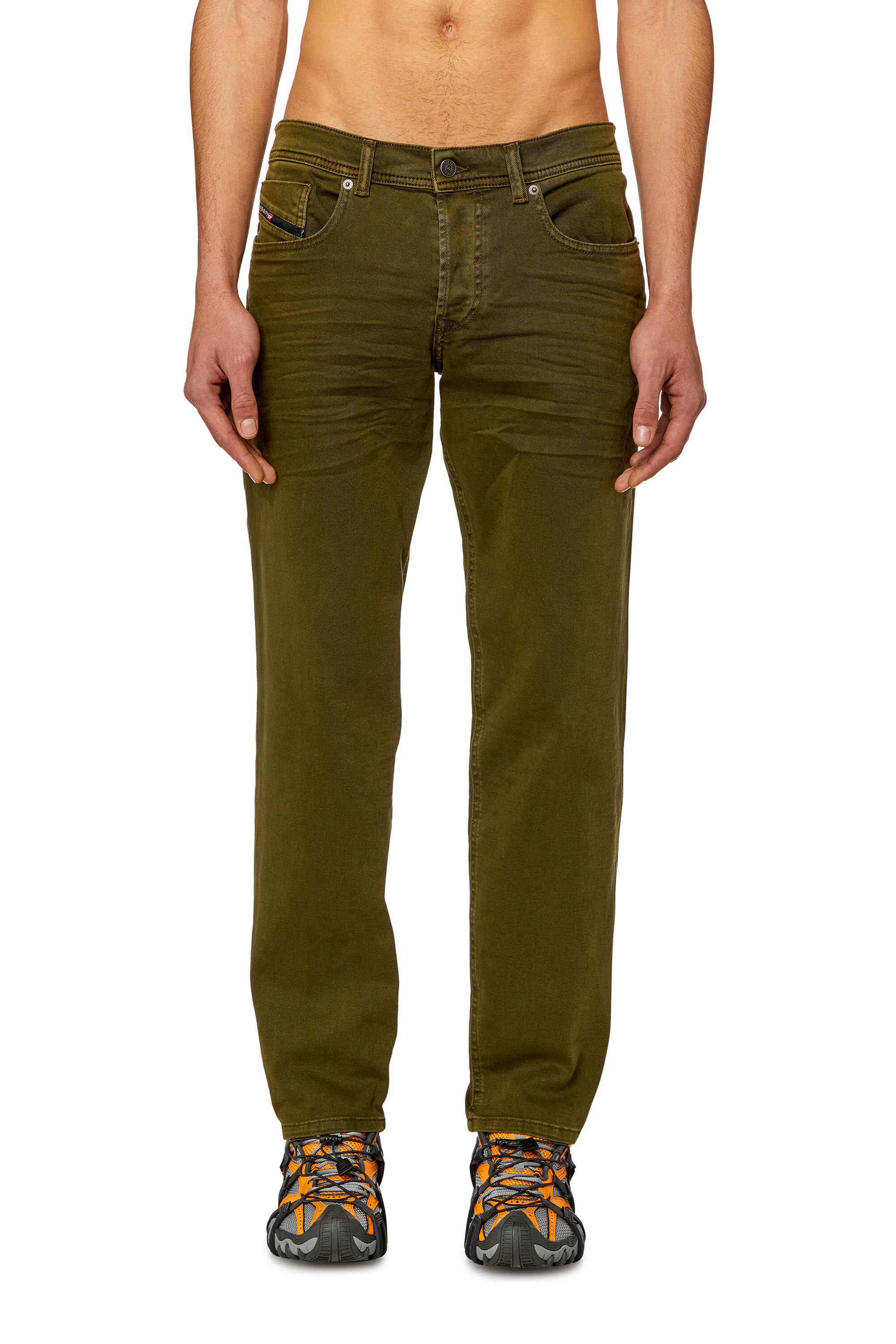 Diesel - Tapered Jeans 2023 D-Finitive 0QWTY, Military Green - Image 3