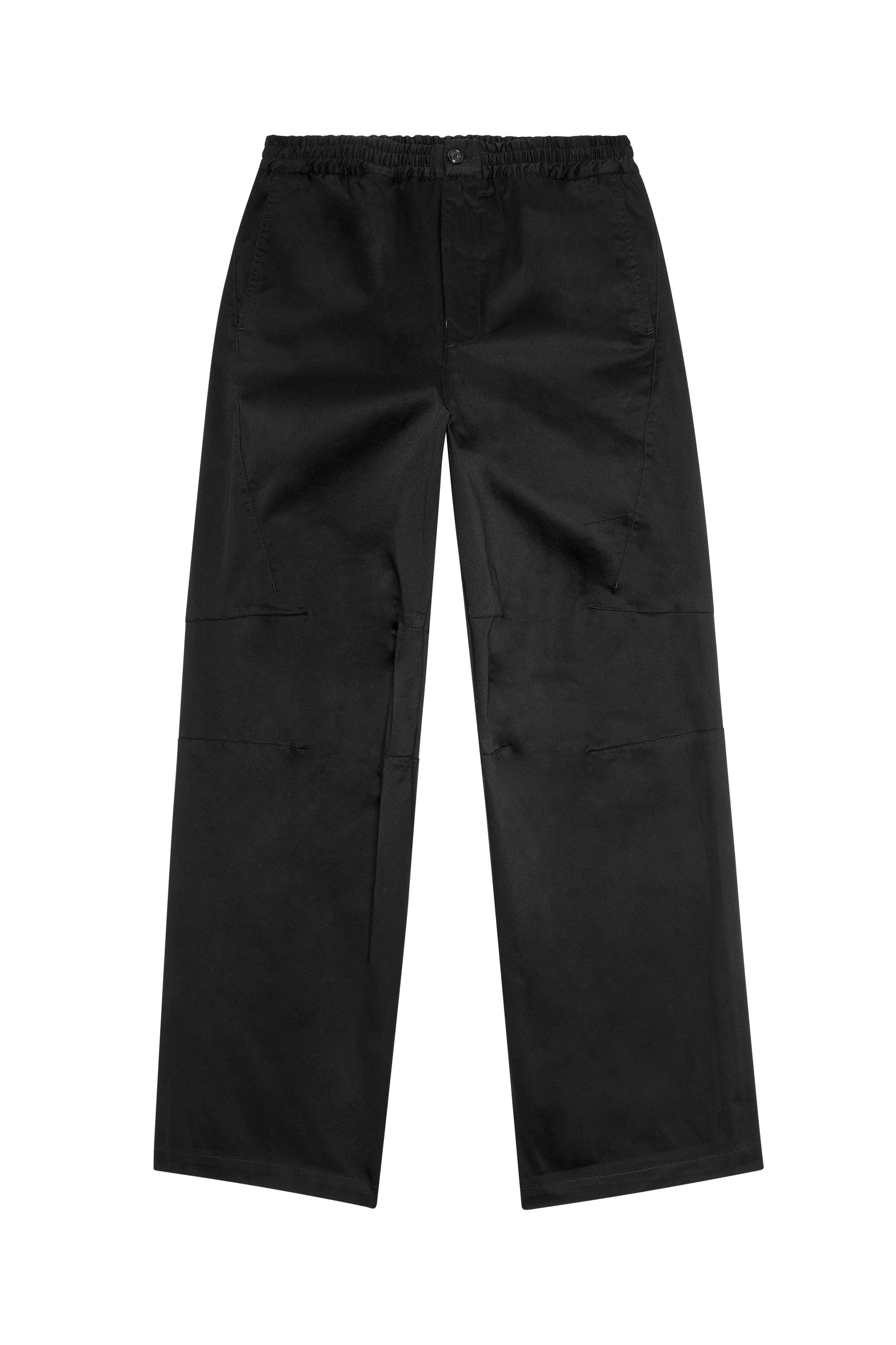 Men's Gabardine pants with elasticated waist | Black | Diesel