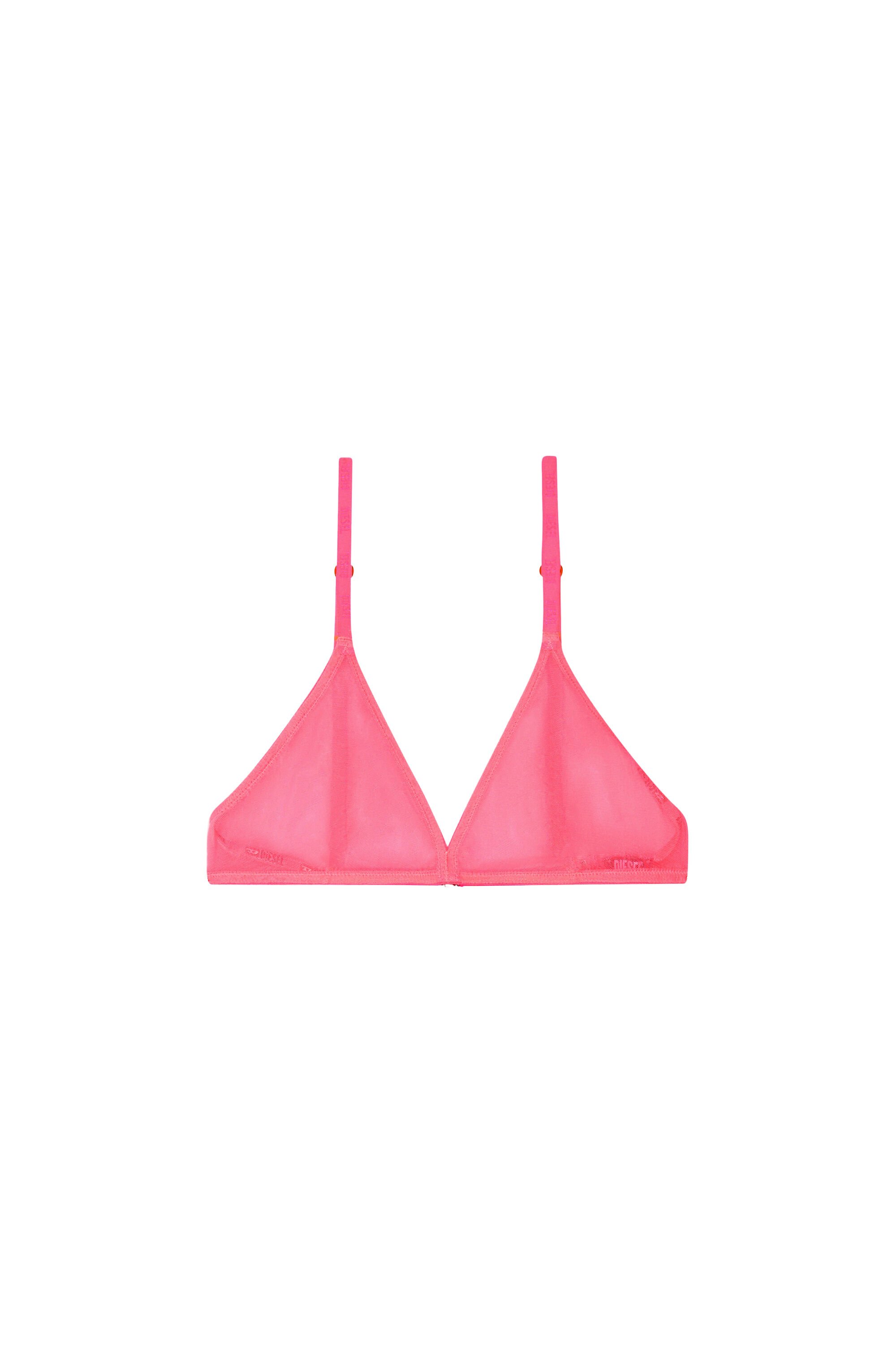 Diesel - UFSB-MUSA, Woman Triangle bra in stretchy mesh in Pink - Image 2