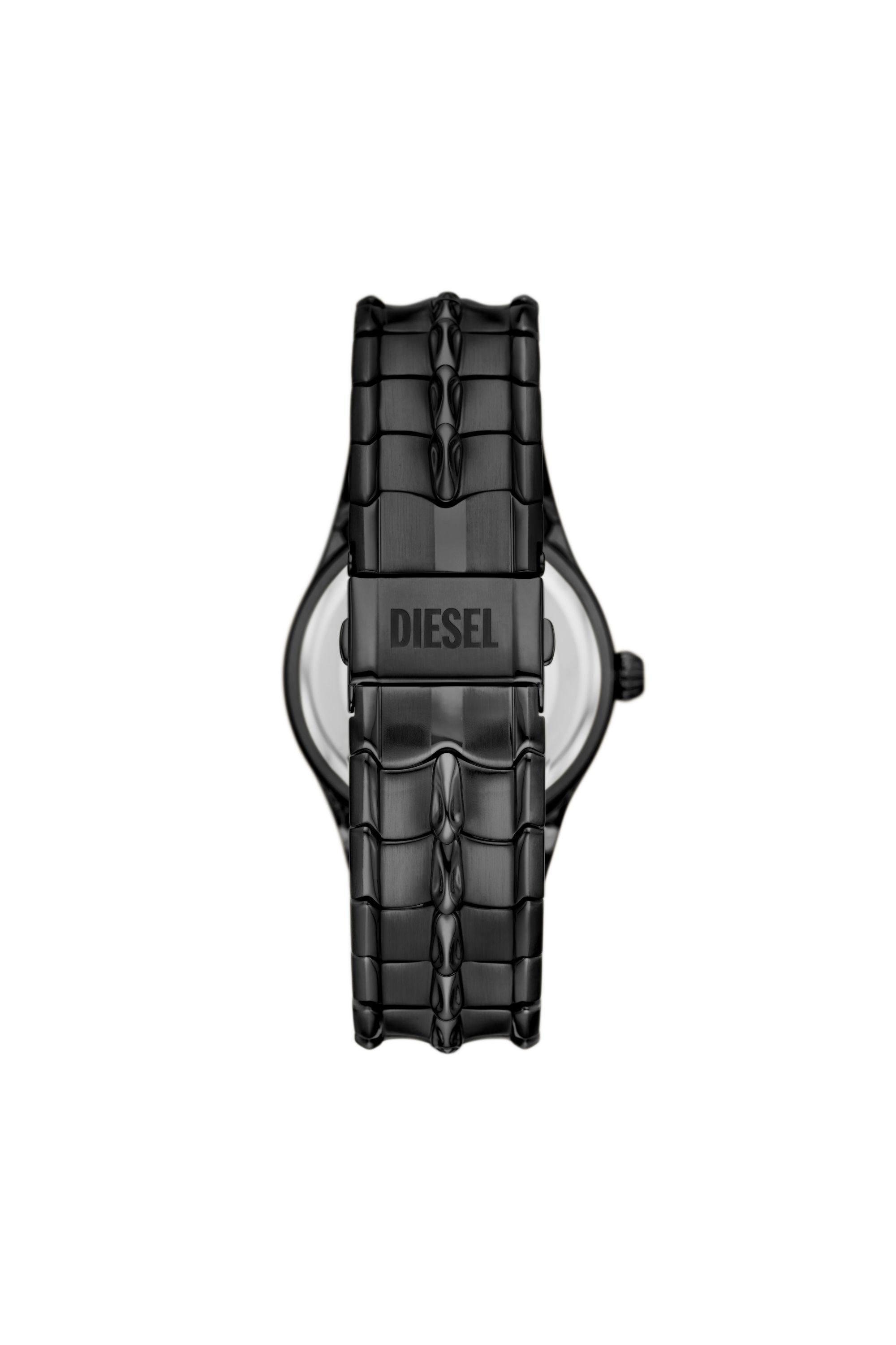 Diesel - DZ2187, Man Vert Three-Hand Date Black Stainless Steel Watch in Black - Image 2