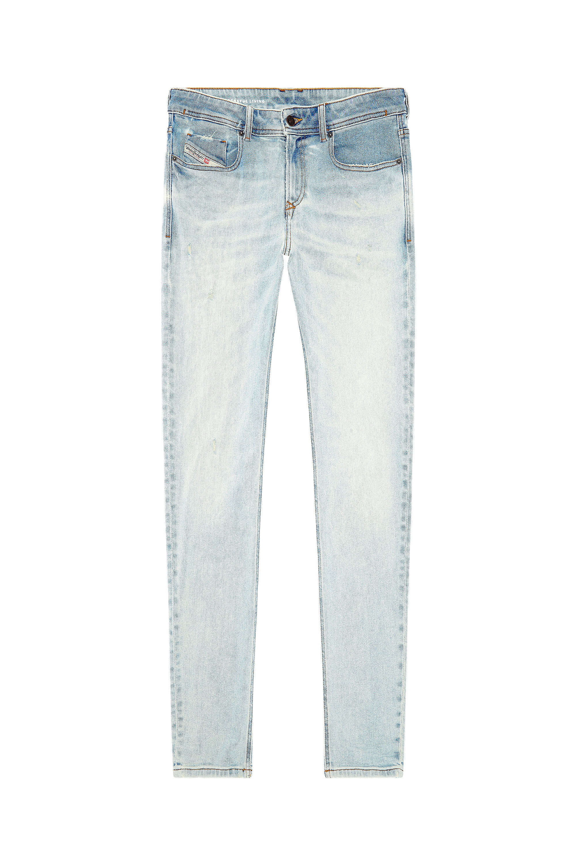 Diesel - Man Skinny Jeans 1979 Sleenker 09H73, Light Blue - Image 2