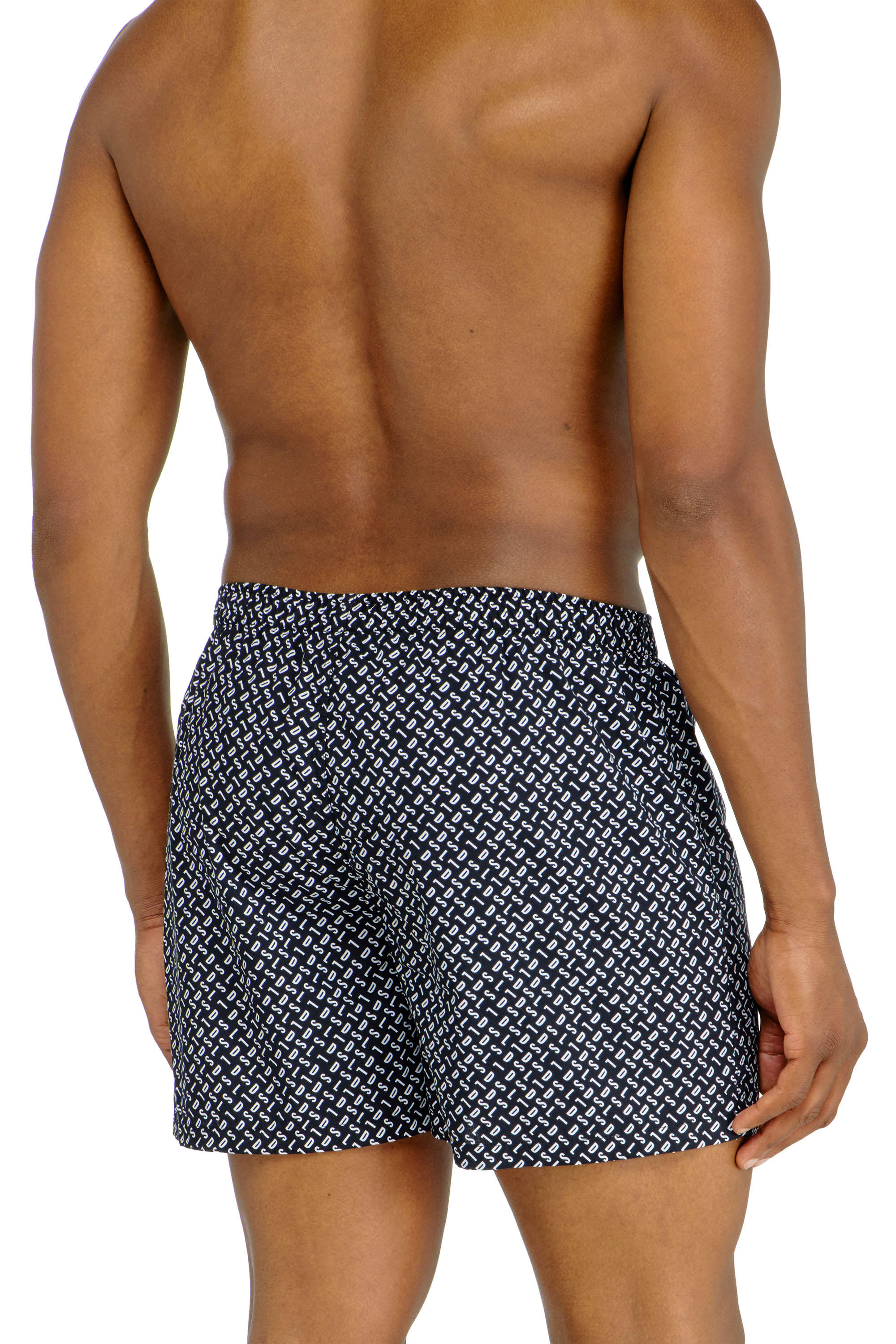 Diesel - RYAN-D-CORE-3PACK, Man's Three-pack cotton boxers solid and all-over DSL print in Multicolor - 4