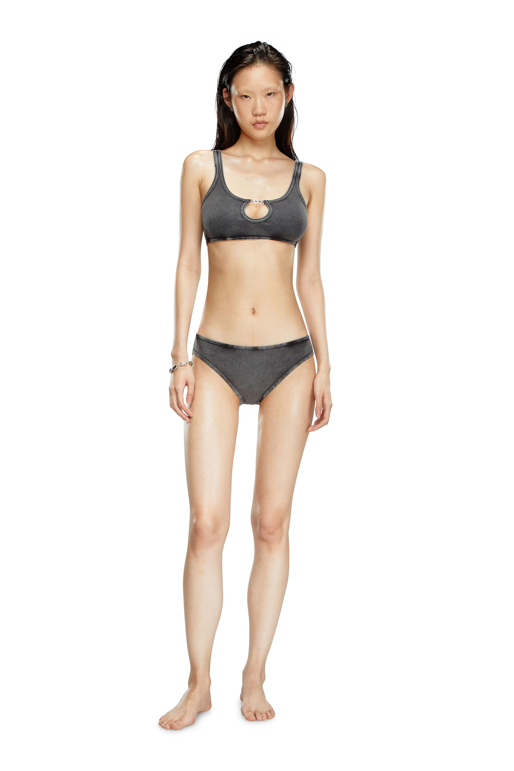Diesel - UFPN-D-OVAL-HIGH-WAISTED-BRIEF, Black - Image 2