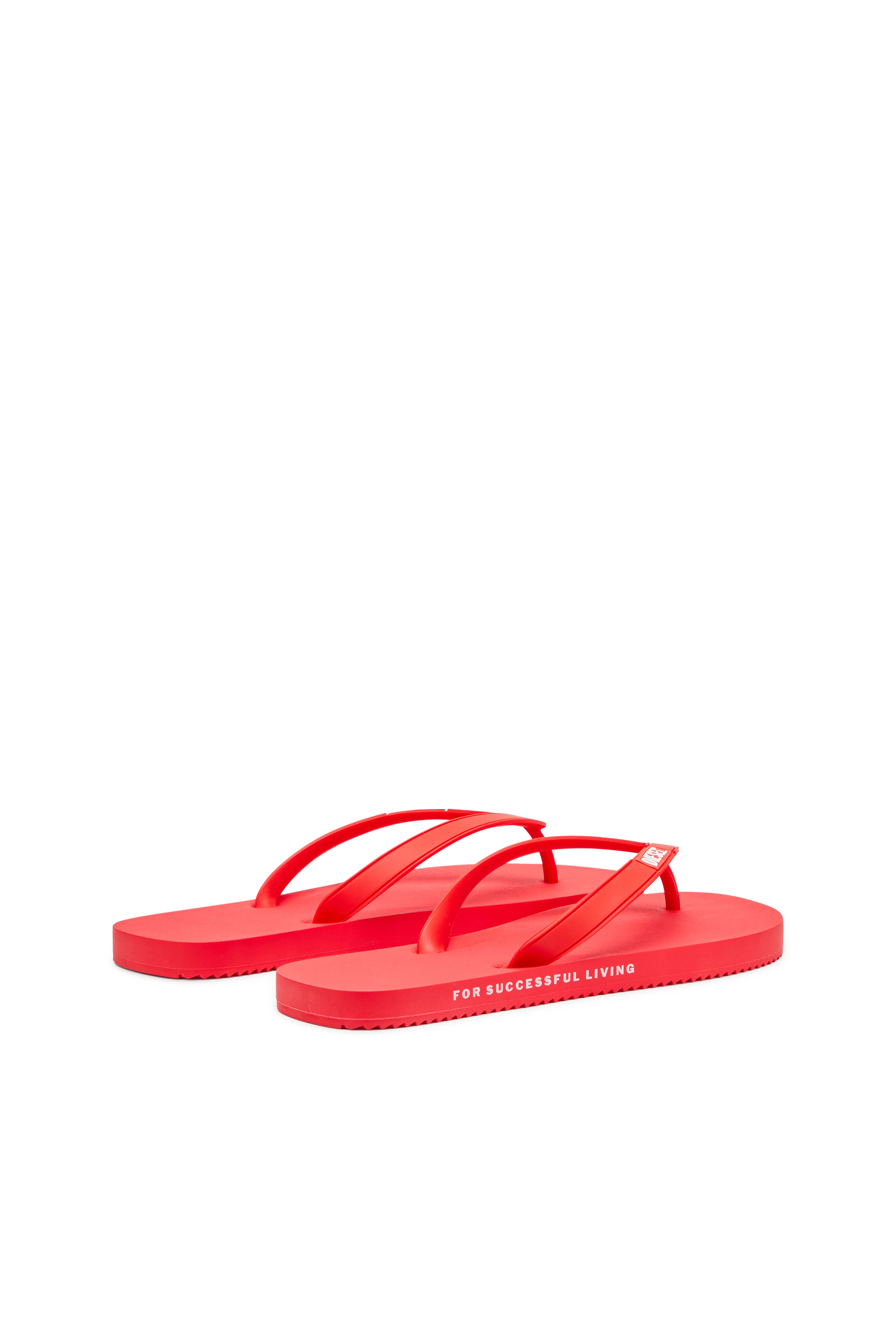 Diesel - SA-RIO, Man's Rubber flip-flops in Red - 3