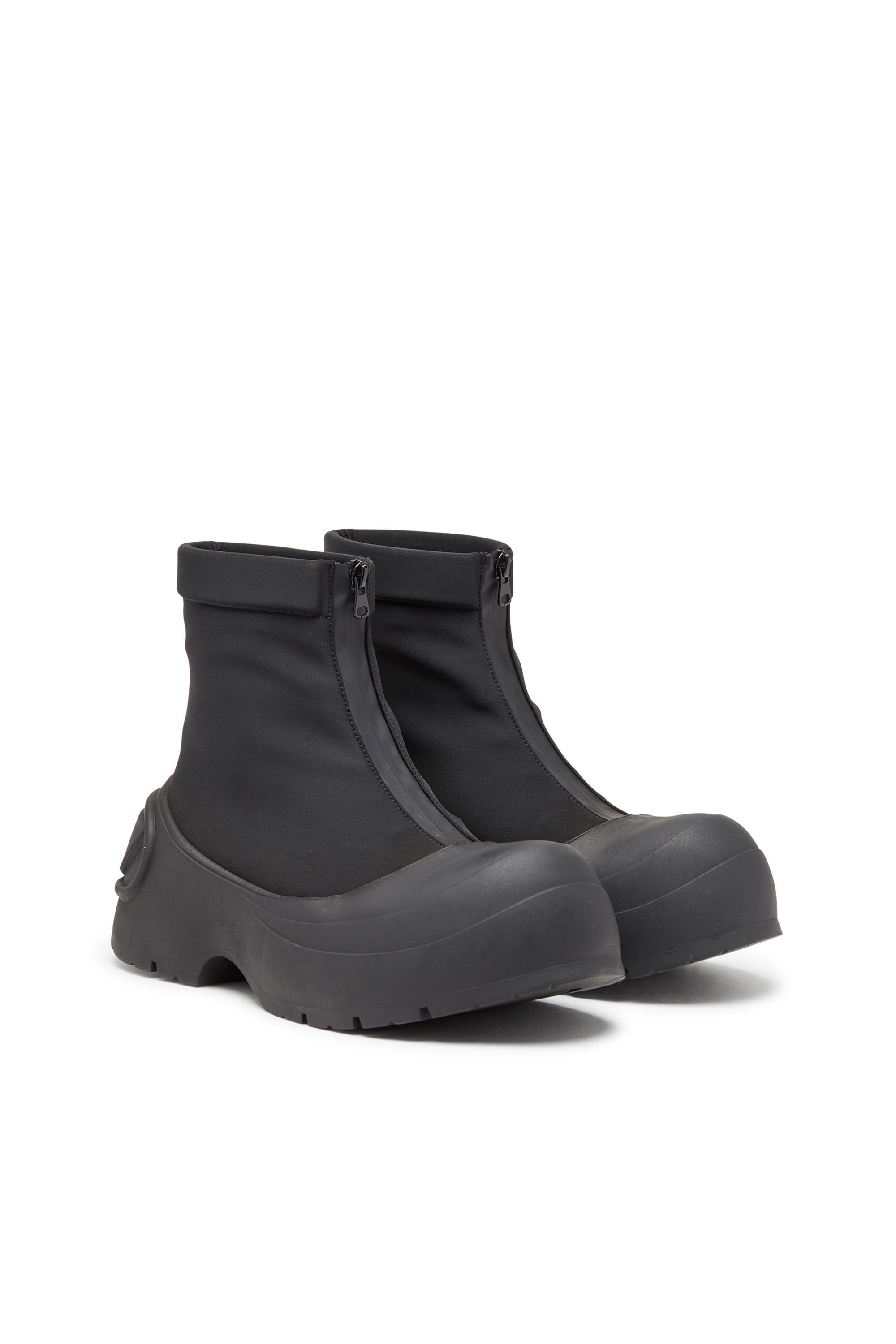 Diesel - D-DONALD CH, Man's D-Donald-Rubber-trimmed ankle boots in Black - 2