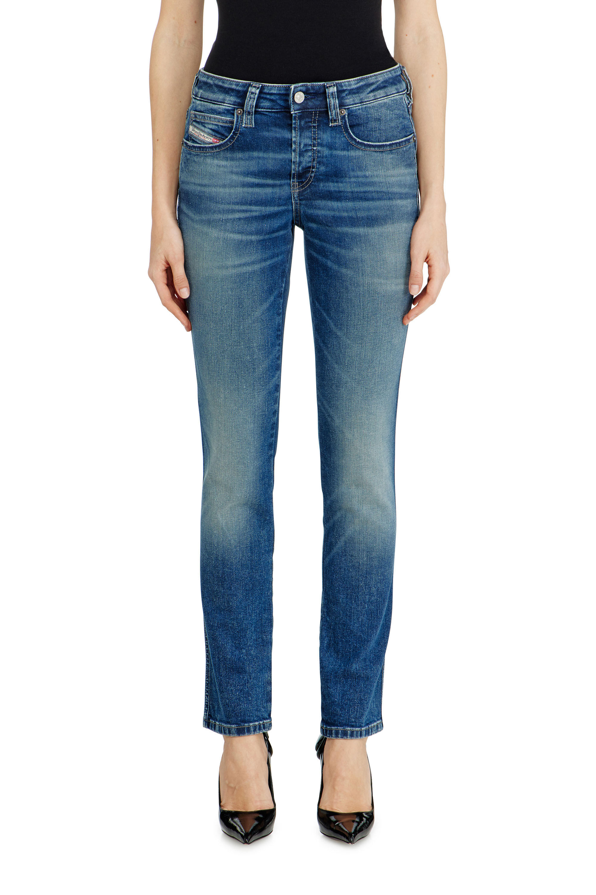 Diesel - Woman's Slim Jeans 1992 D-Jiann 0DBEE, Medium blue - 2