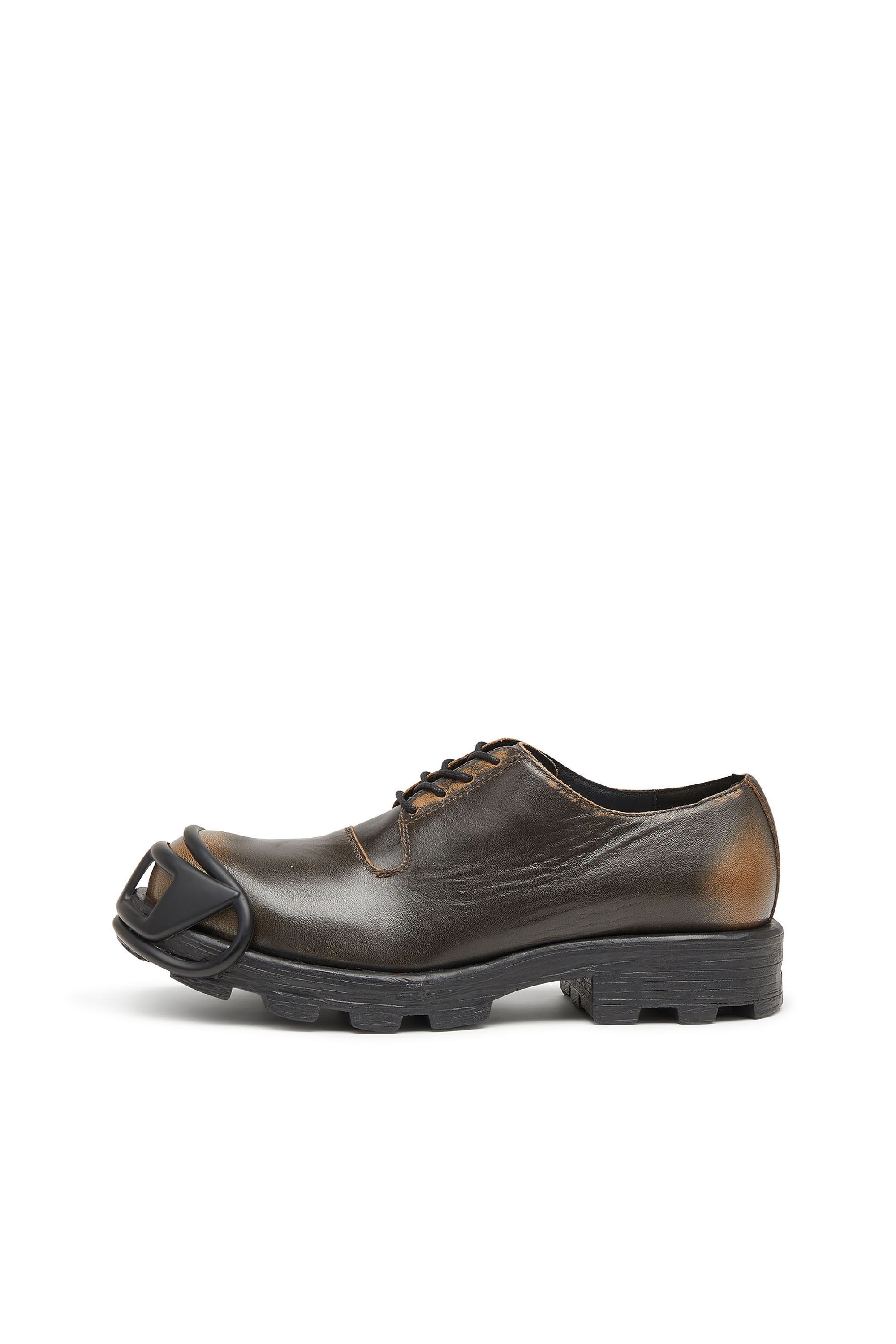 Diesel - D-HAMMER SO D, Man's D-Hammer-Derby shoes in brushed leather in Brown - 2