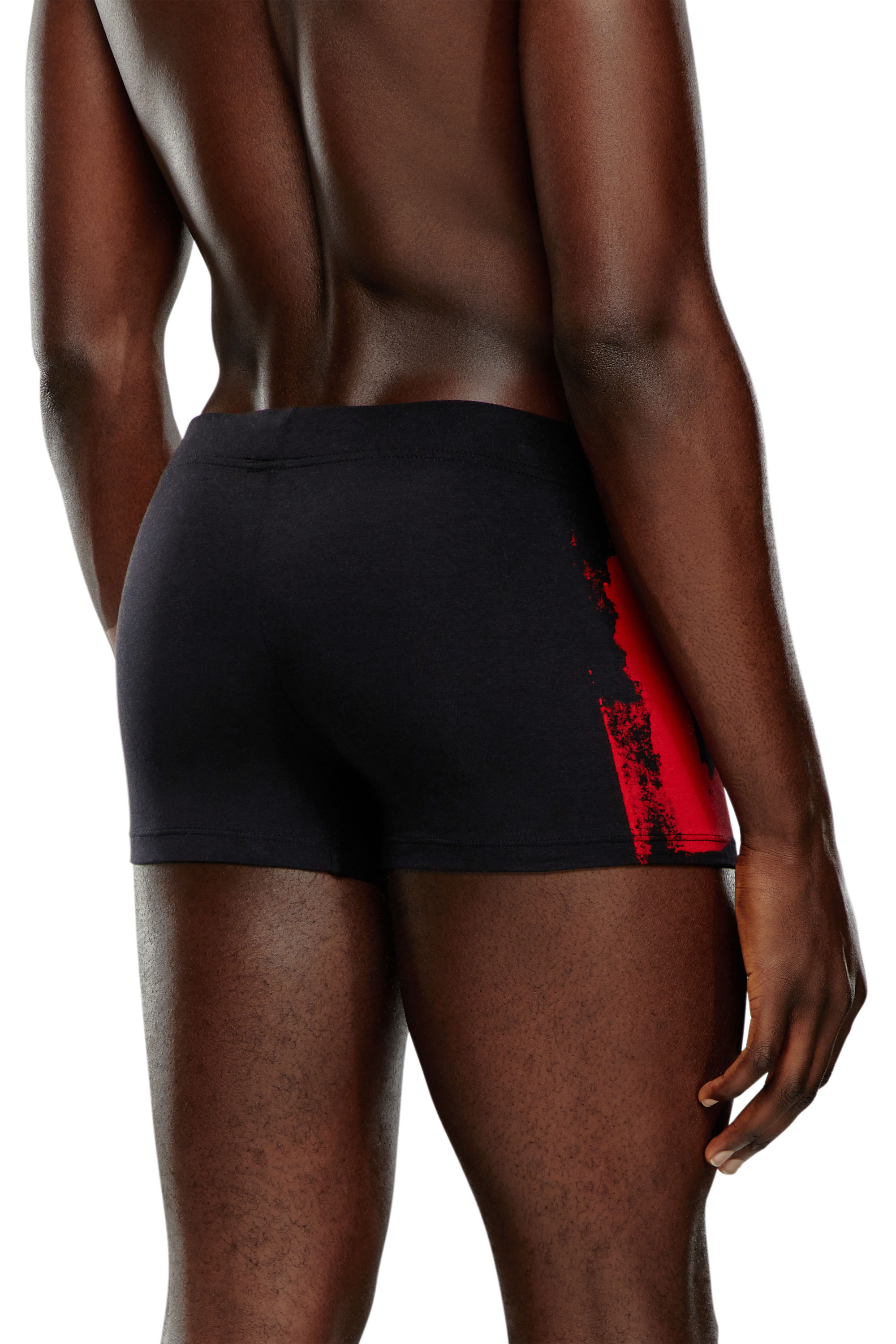 Diesel - UMBX-DAMIEN, Man's Boxer briefs with blurry Super Logo in Blue/Red - 3