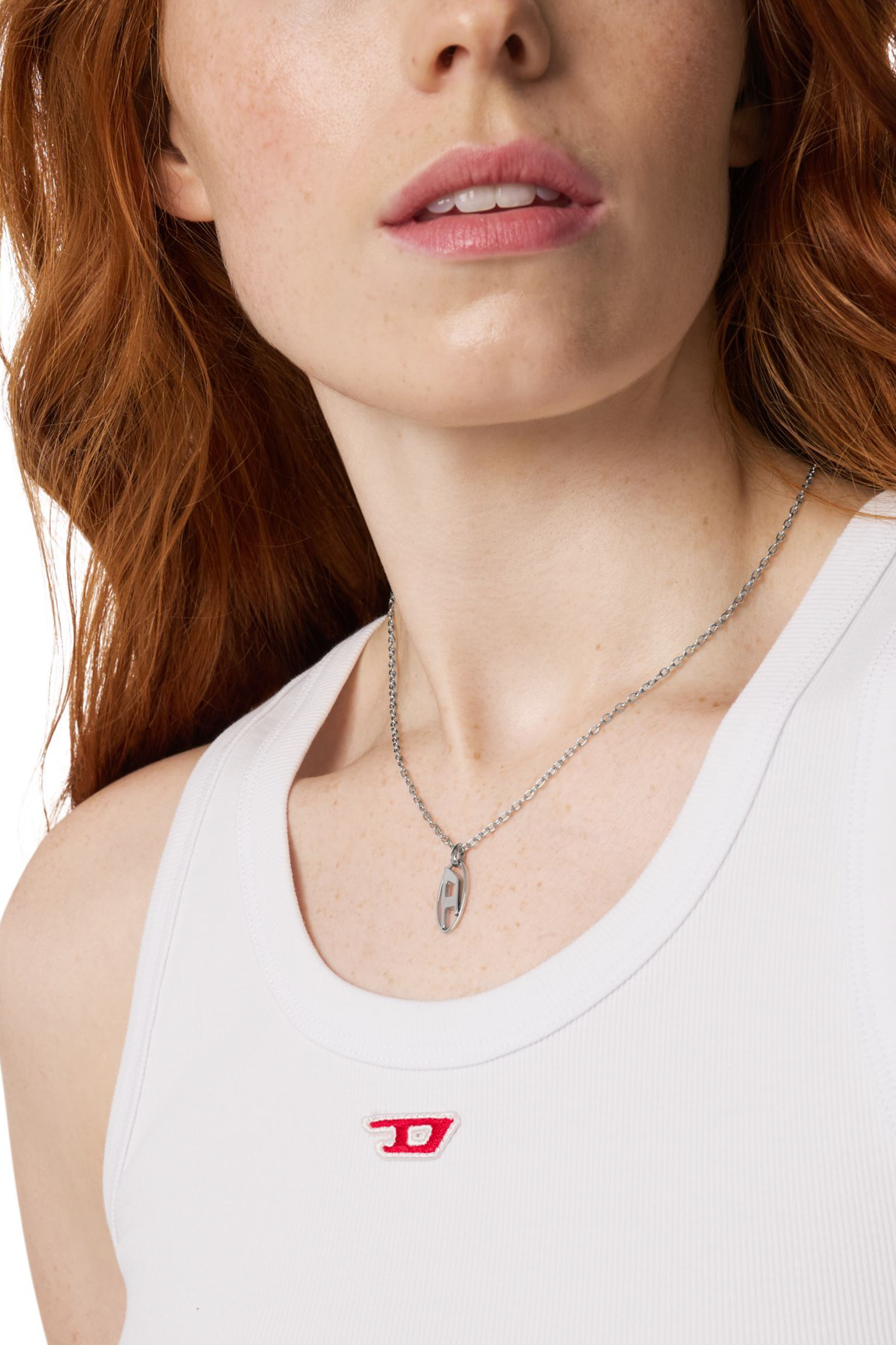 Diesel - DX1661040 JEWELLERY, Unisex's Stainless steel pendant necklace in Silver - 3