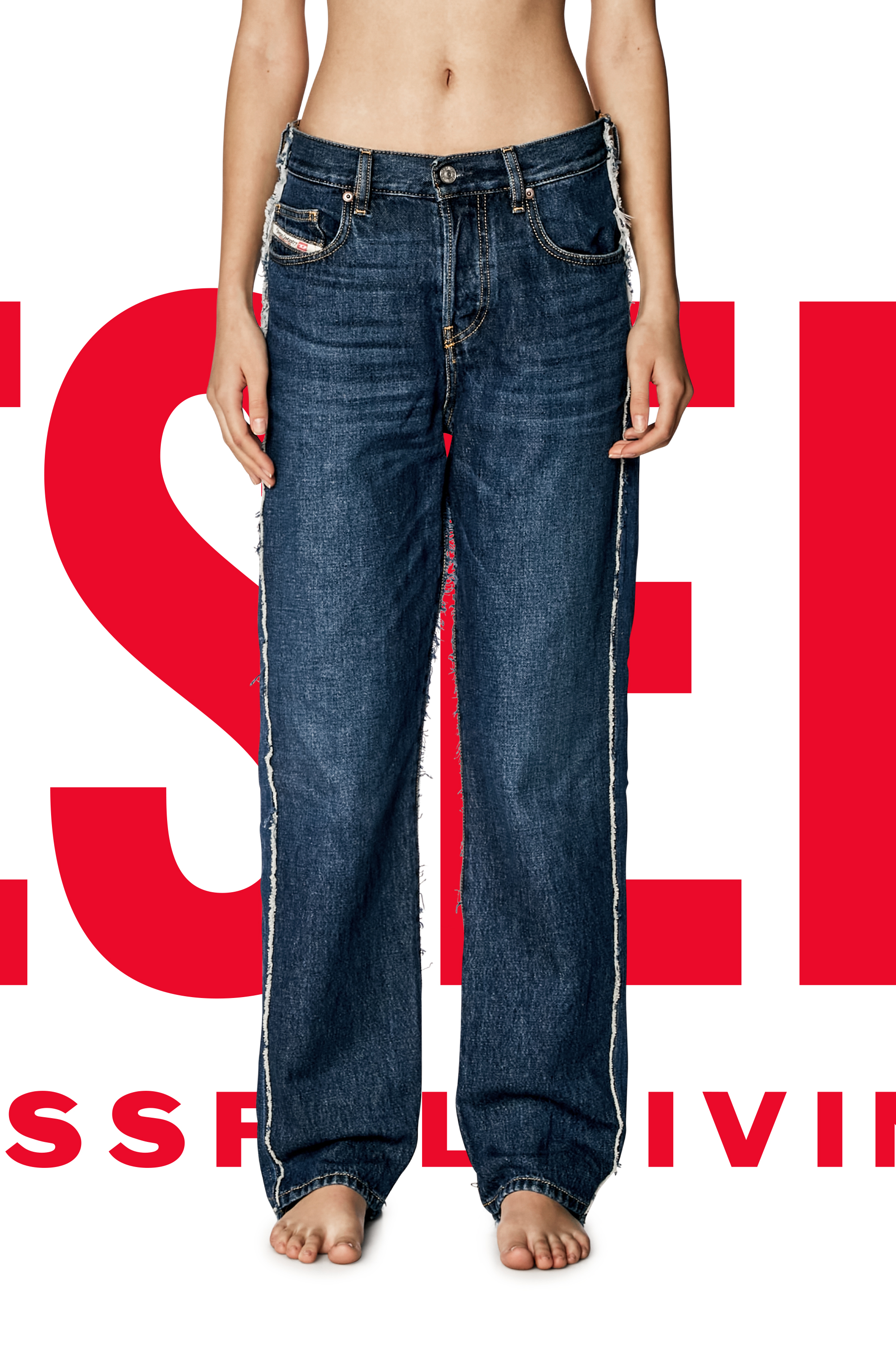 Regular Jeans Dieseloves 03 09K47, Medium blue Diesel - Unisex's Regular Jeans Dieseloves 03 09K47, Medium blue - 7
