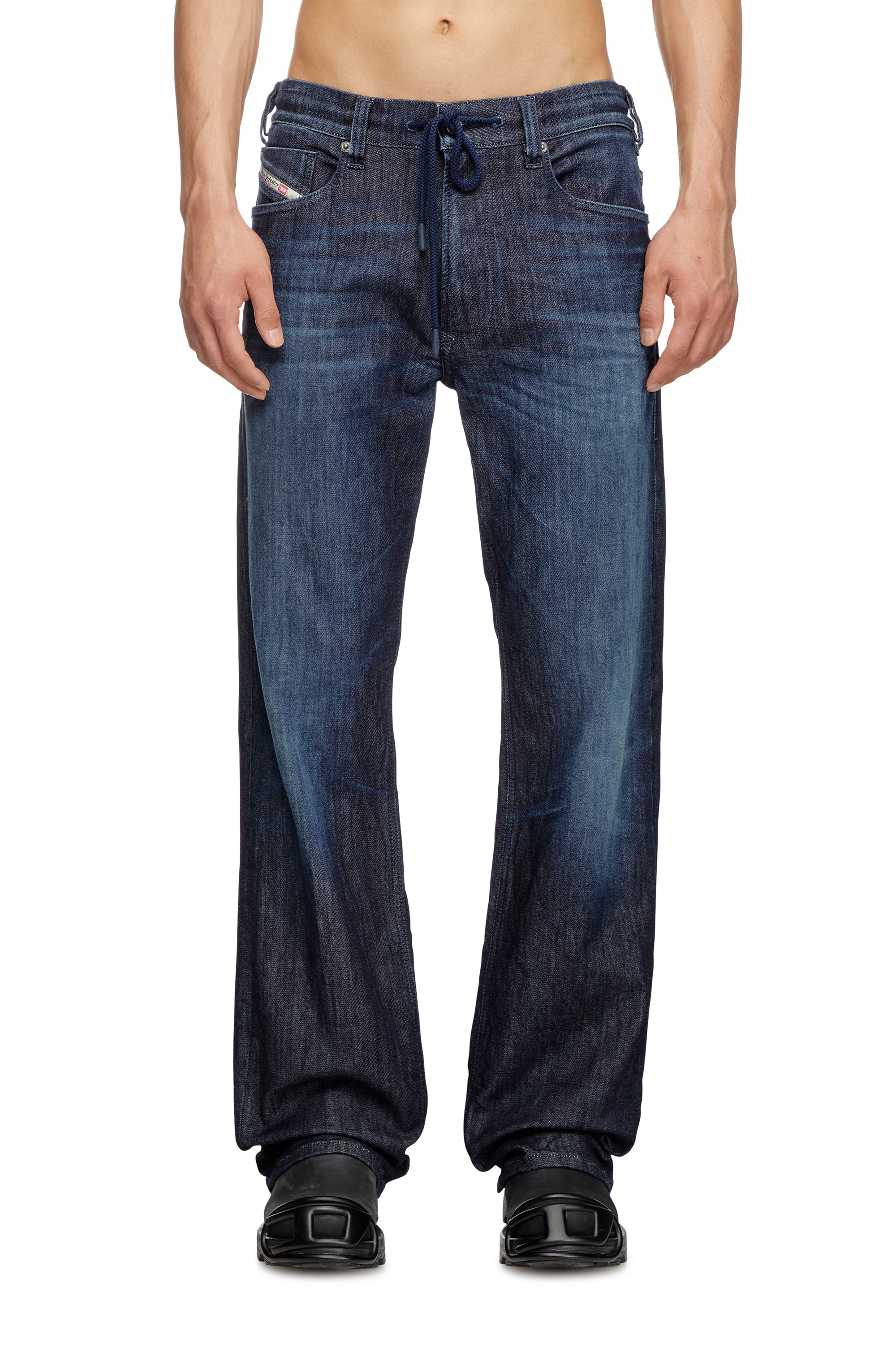 Diesel - Man's Straight 2080 D-Reel Joggjeans® 09L11, Dark Blue - 1