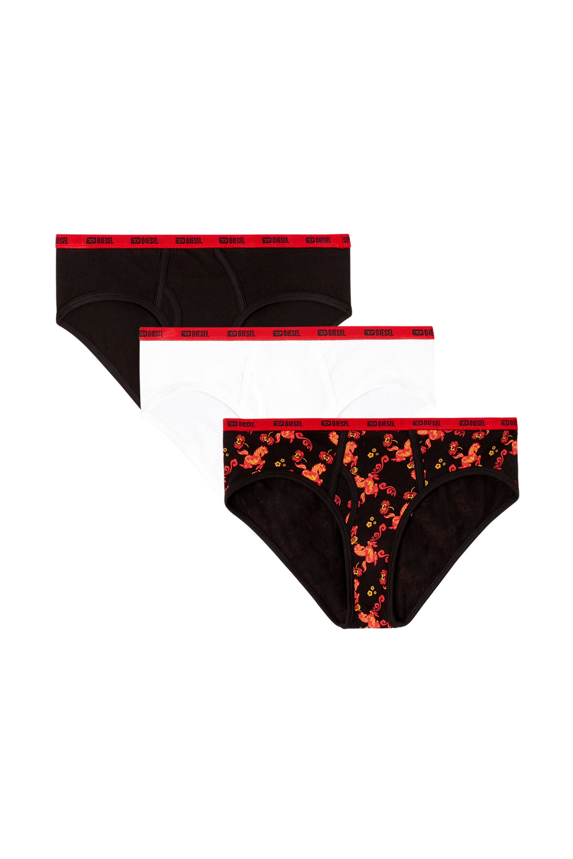 Diesel - OXY-GFT-3PACK, Woman's Three-pack briefs with horse pattern in null - 1