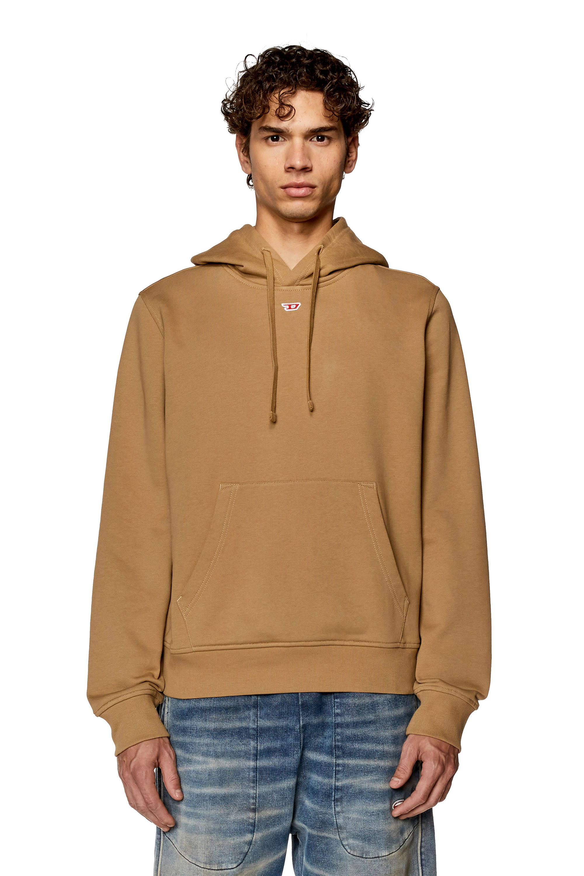 Diesel - S-GINN-HOOD-D, Light Brown - Image 1