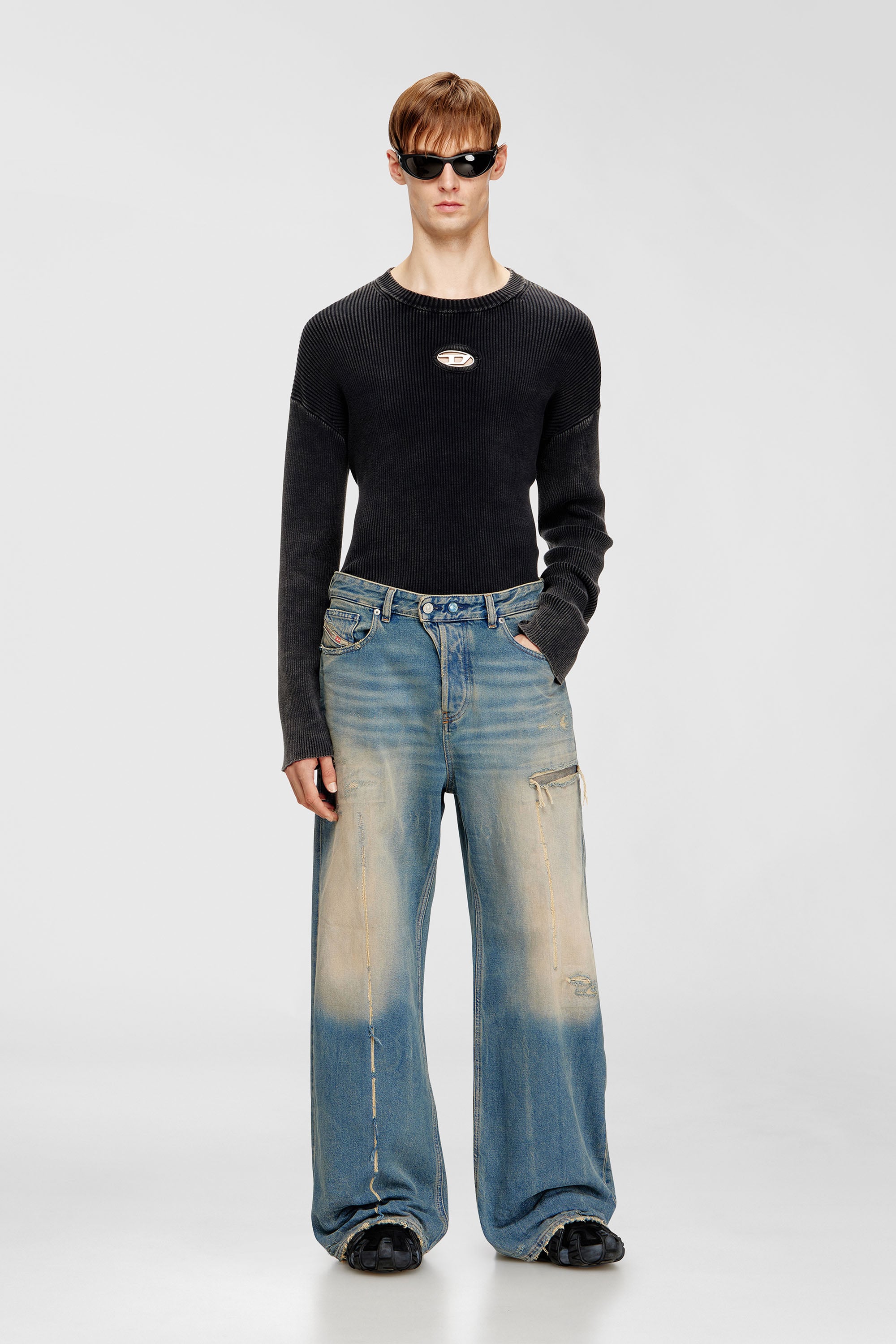 Diesel - Unisex's Relaxed Jeans 1996 D-Sire 09N29, Medium blue - 2