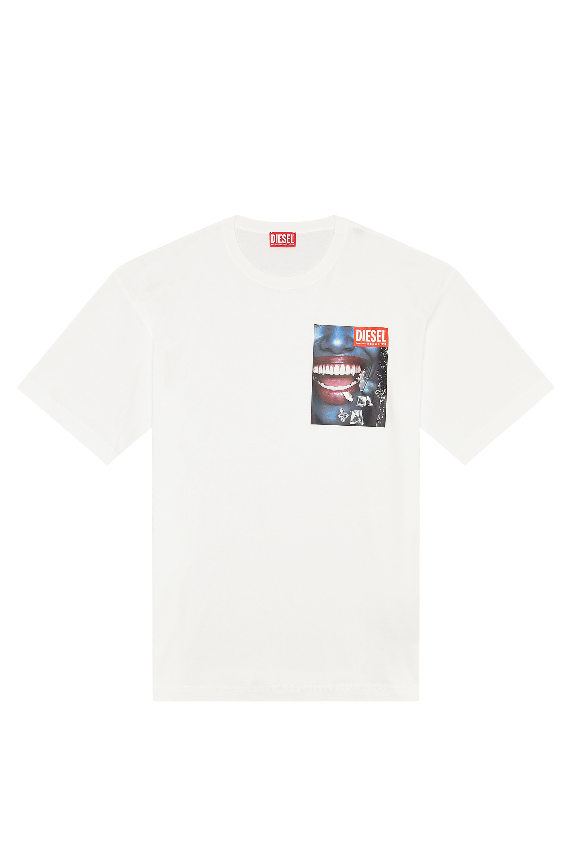 Diesel - T-NABEL-FACE, White - Image 3