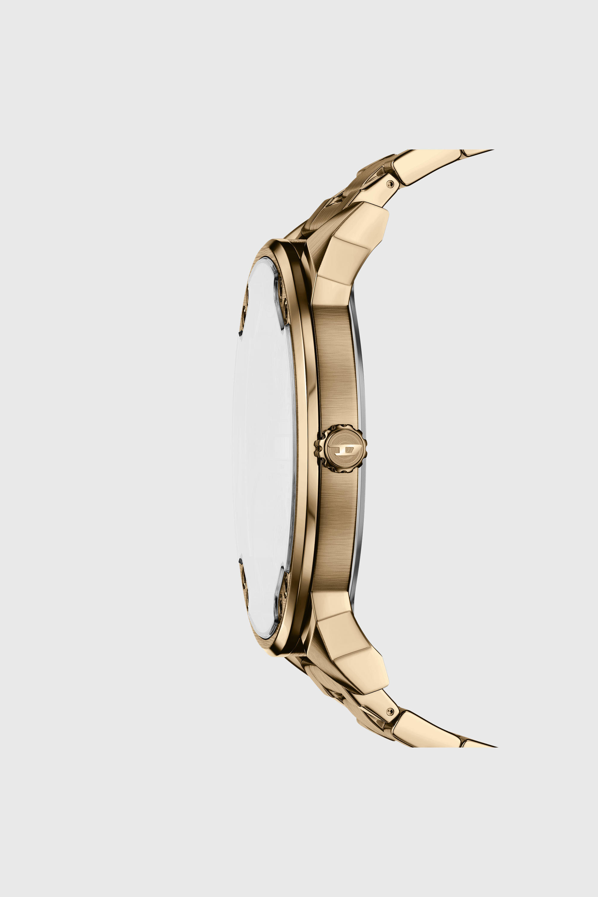 Diesel - DZ7497 WATCH, Man's Mr. Daddy Slim date antique gold-tone stainless steel watch in Gold - 2