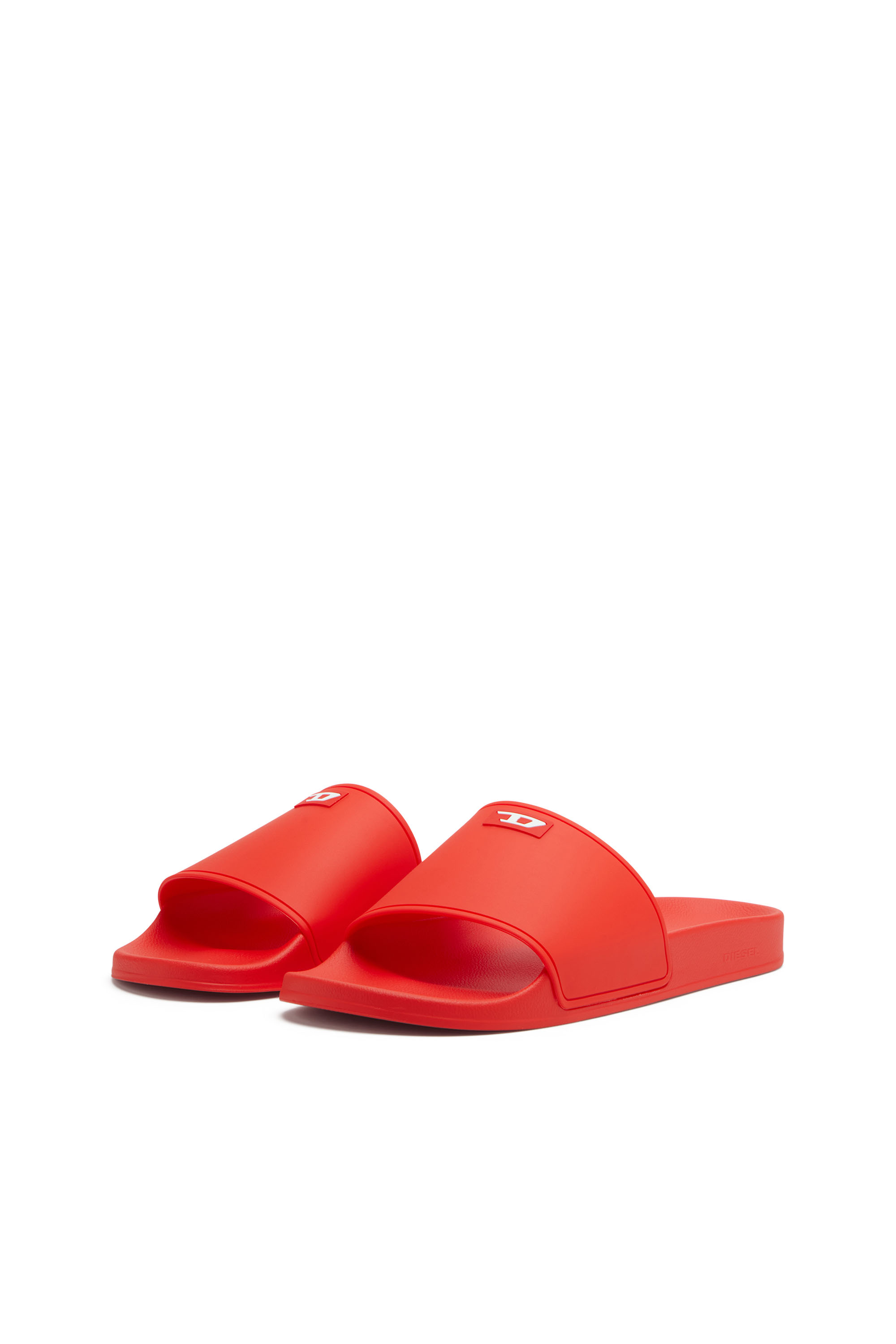 SA-SWIM, Red Diesel - SA-SWIM, Man's Sa-Swim-Rubber pool slides with D logo in Red - 8