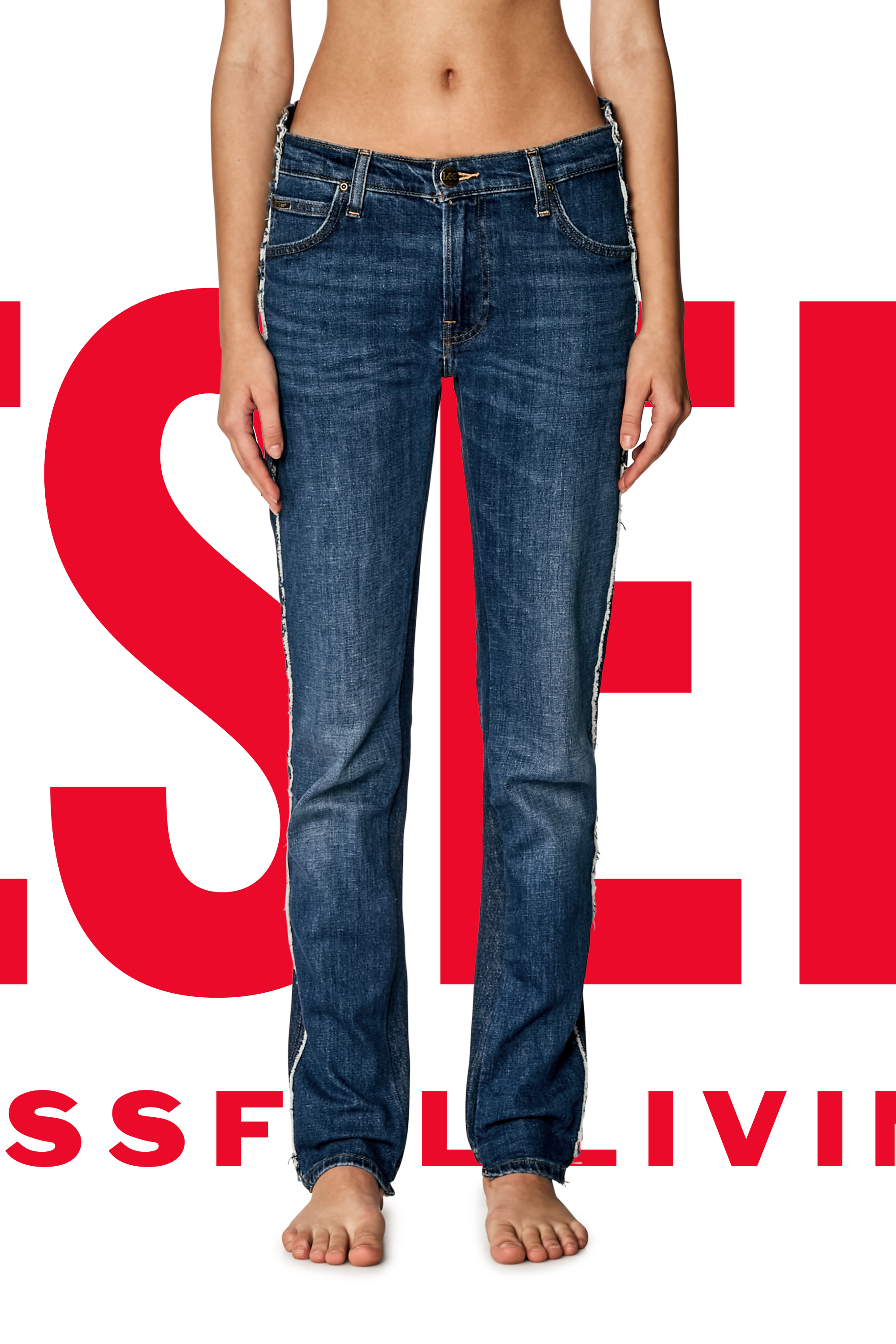 Regular Jeans Dieseloves 04 09K47, Medium blue Diesel - Unisex's Regular Jeans Dieseloves 04 09K47, Medium blue - 7