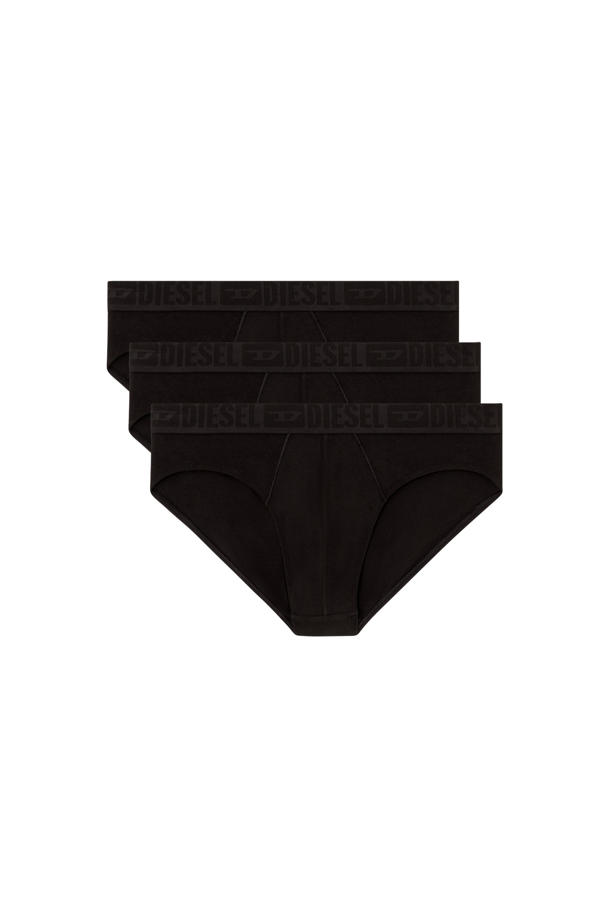 Diesel - ROY-D-MONO-3PACK, Man's Three-pack boxer briefs in Black - 1