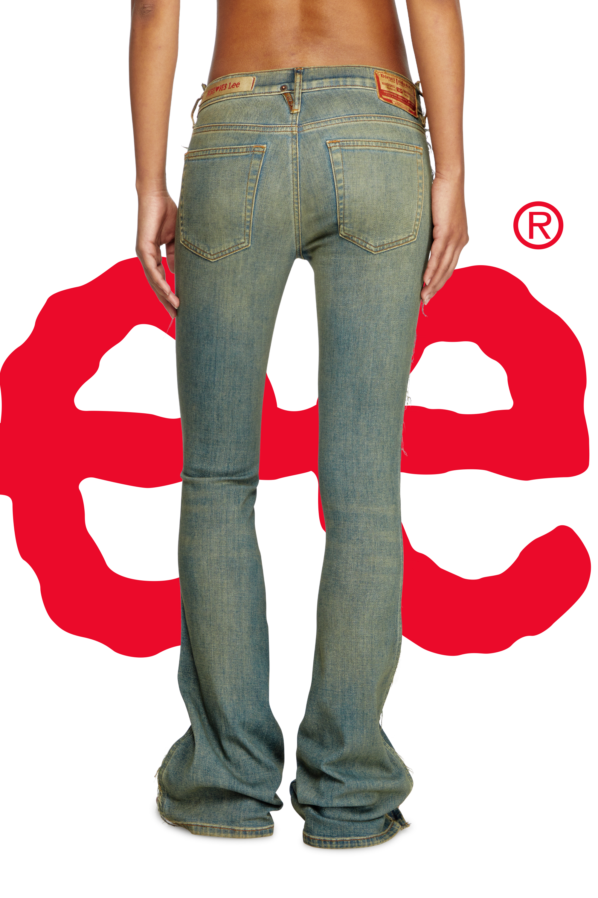 Regular Jeans Dieseloves 02 09N01, Dark Blue Diesel - Woman's Regular Jeans Dieseloves 02 09N01, Dark Blue - 6