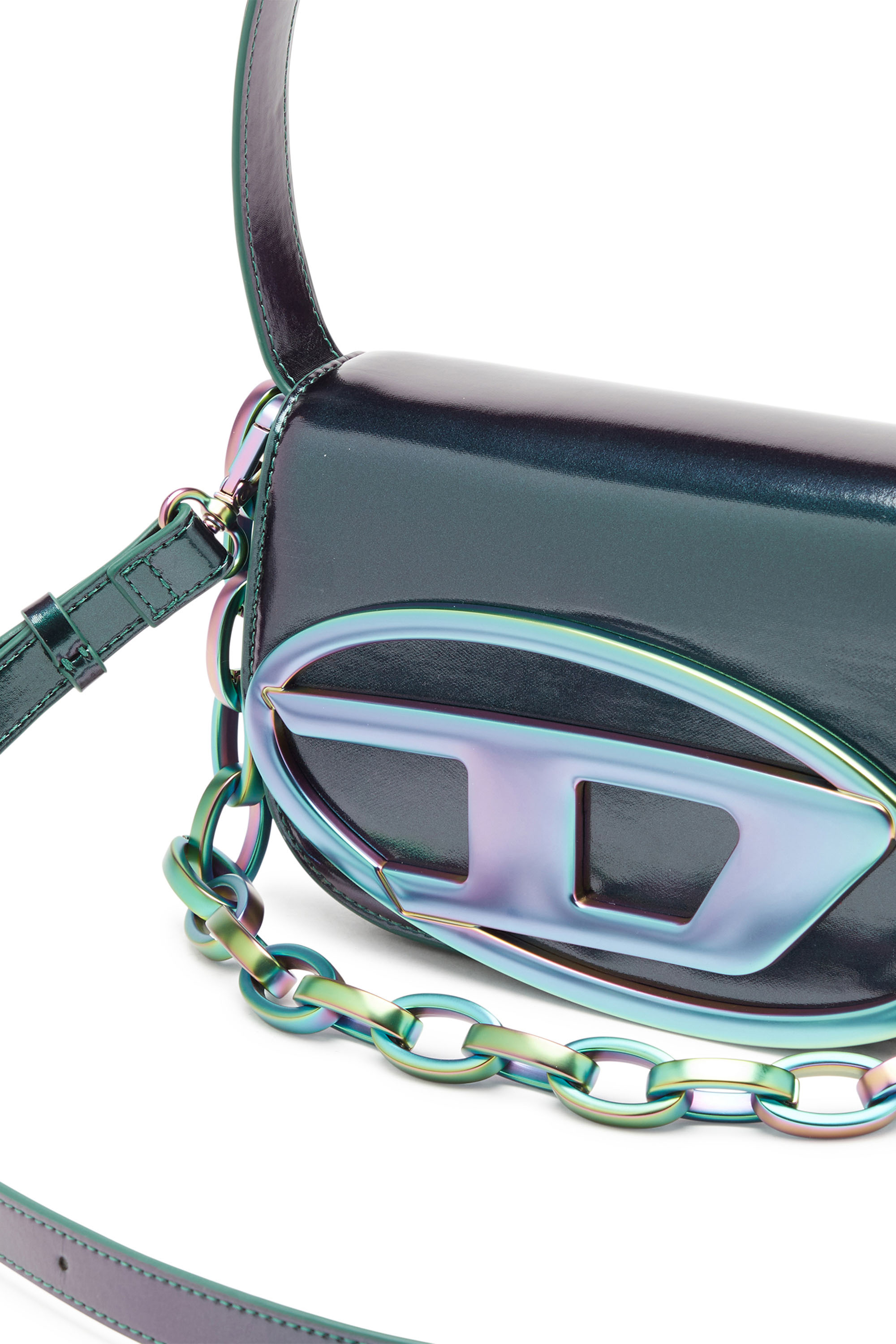 Diesel - 1DR, Woman 1DR-Iconic shoulder bag with iridescent effect in Multicolor - Image 5