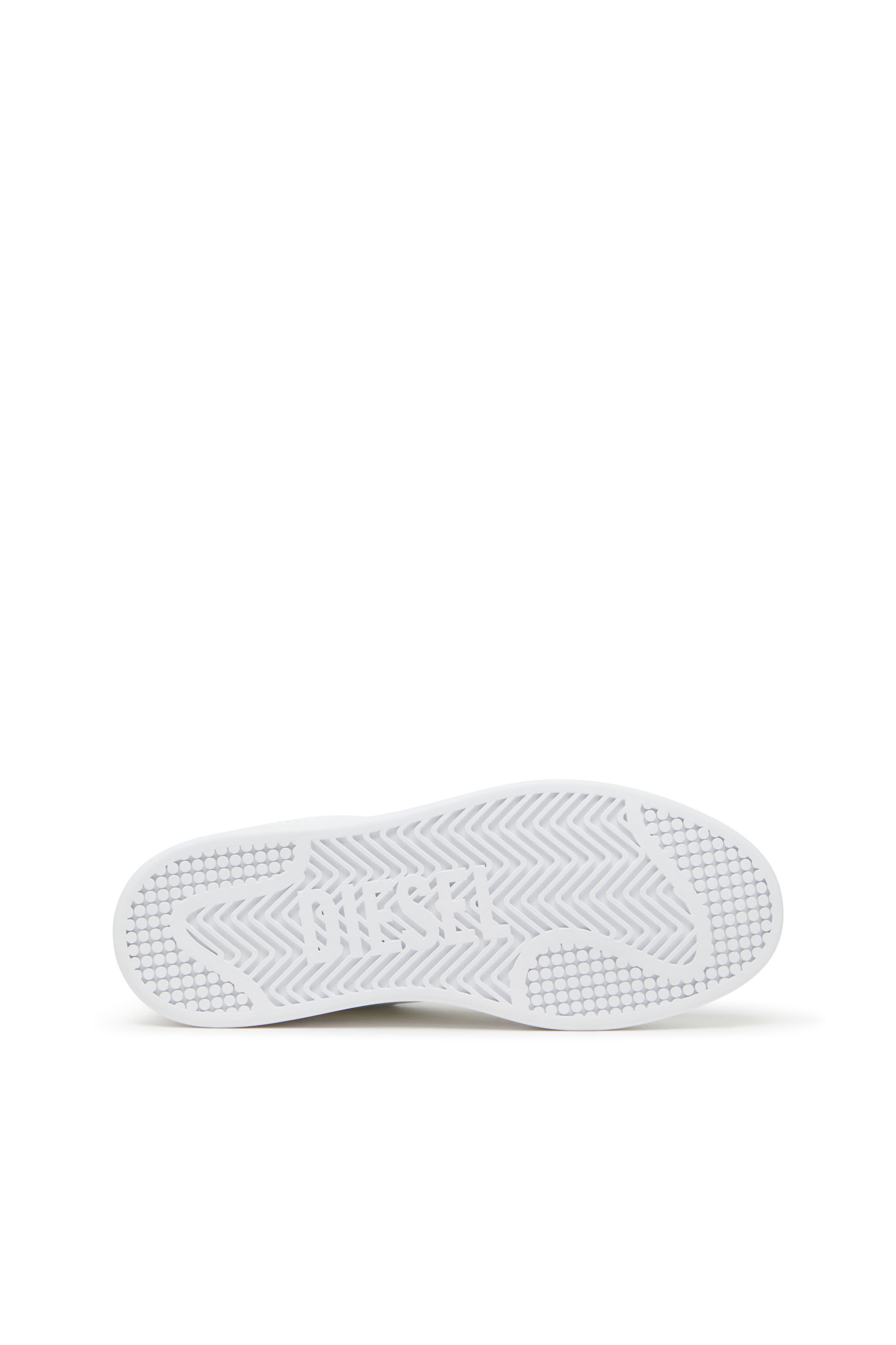 Diesel - S-DAKOTA LOW W, Woman's Leather sneakers with perforated logo in White/Pink - 4