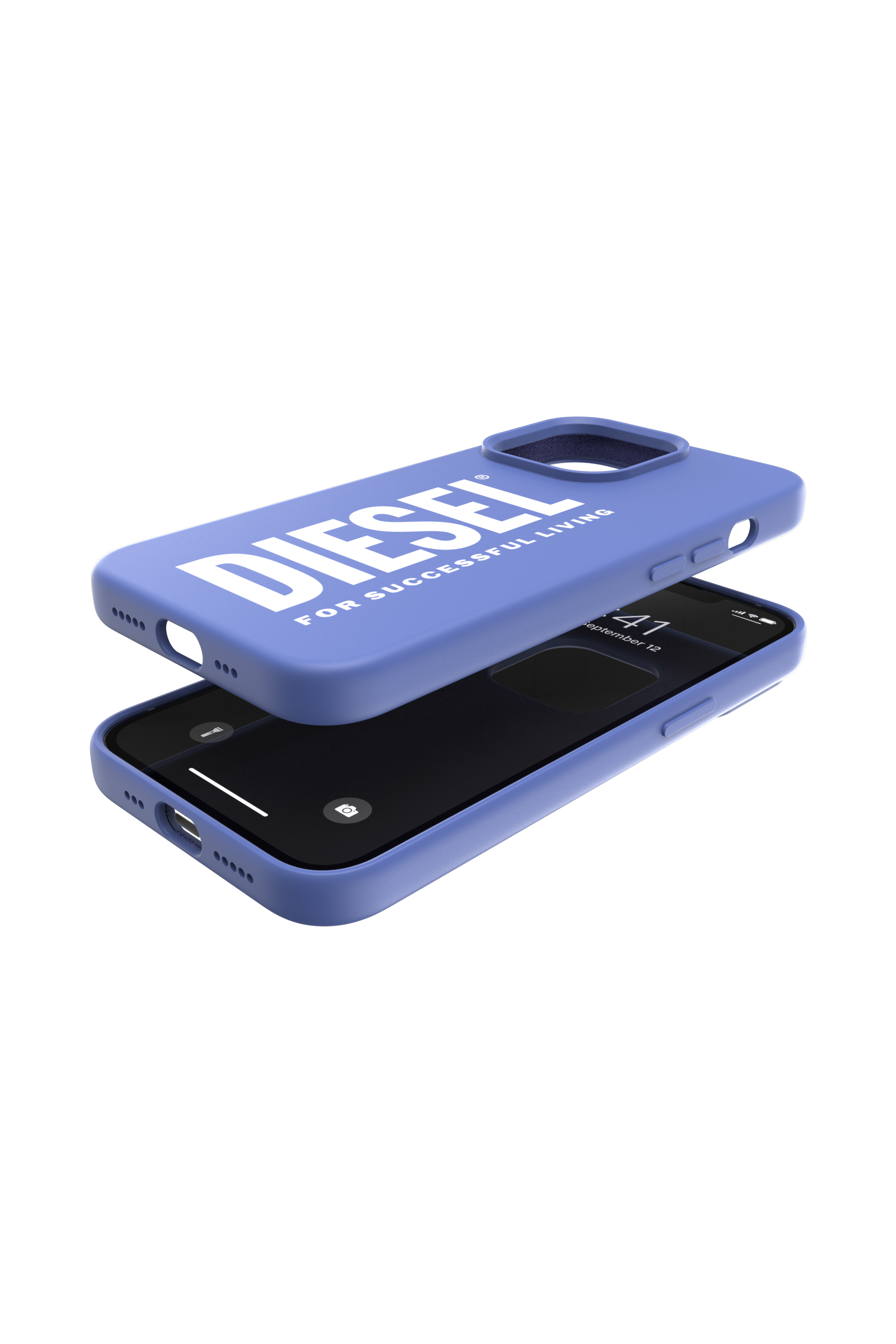 Diesel - 48277 SILICONE CASE, Unisex's Silicone case  for iPhone 13/13Pro in Blue - 3