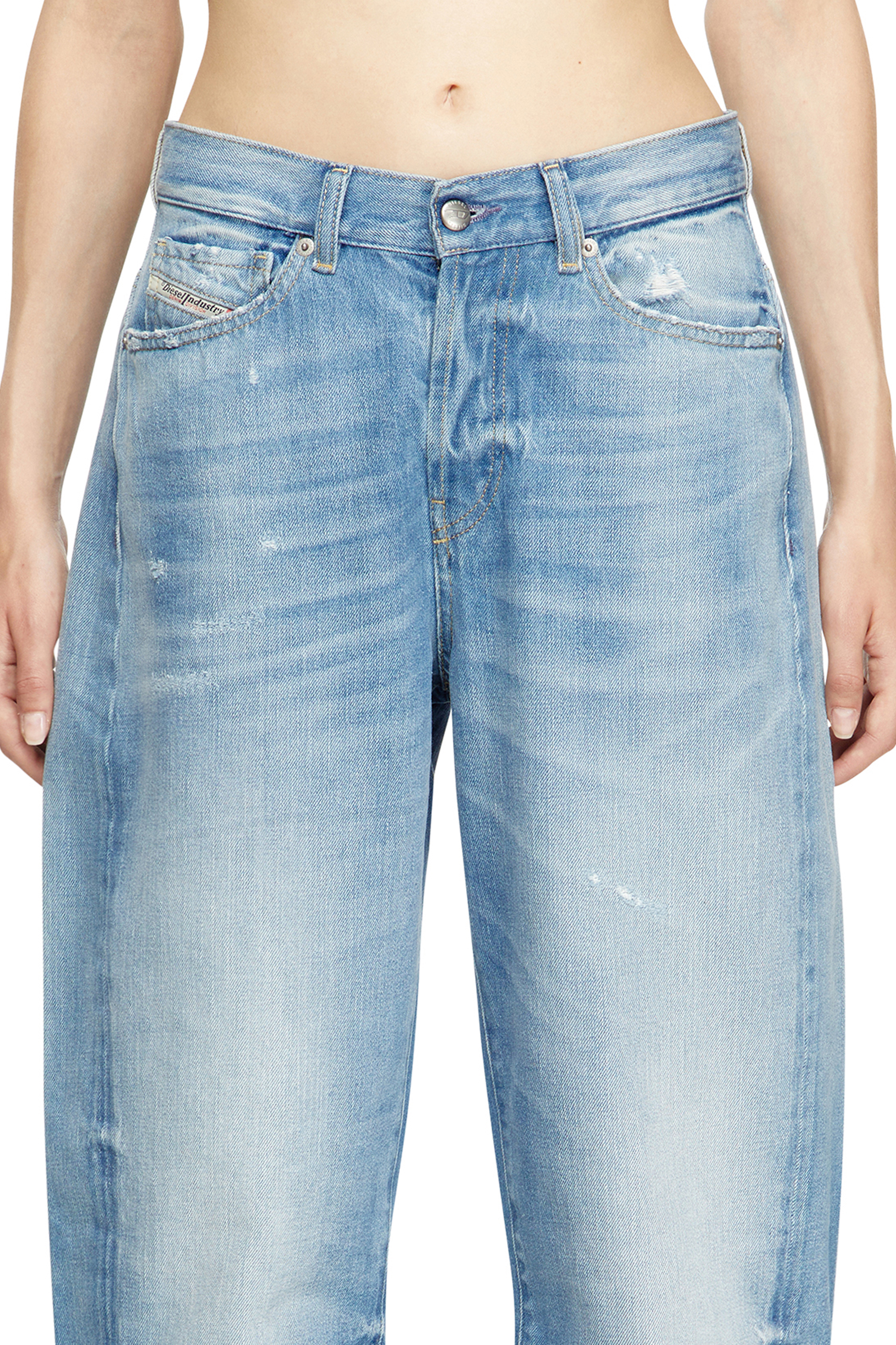 Diesel - Woman's Relaxed Jeans 1974 D-Ellz 09M24, Light Blue - 5