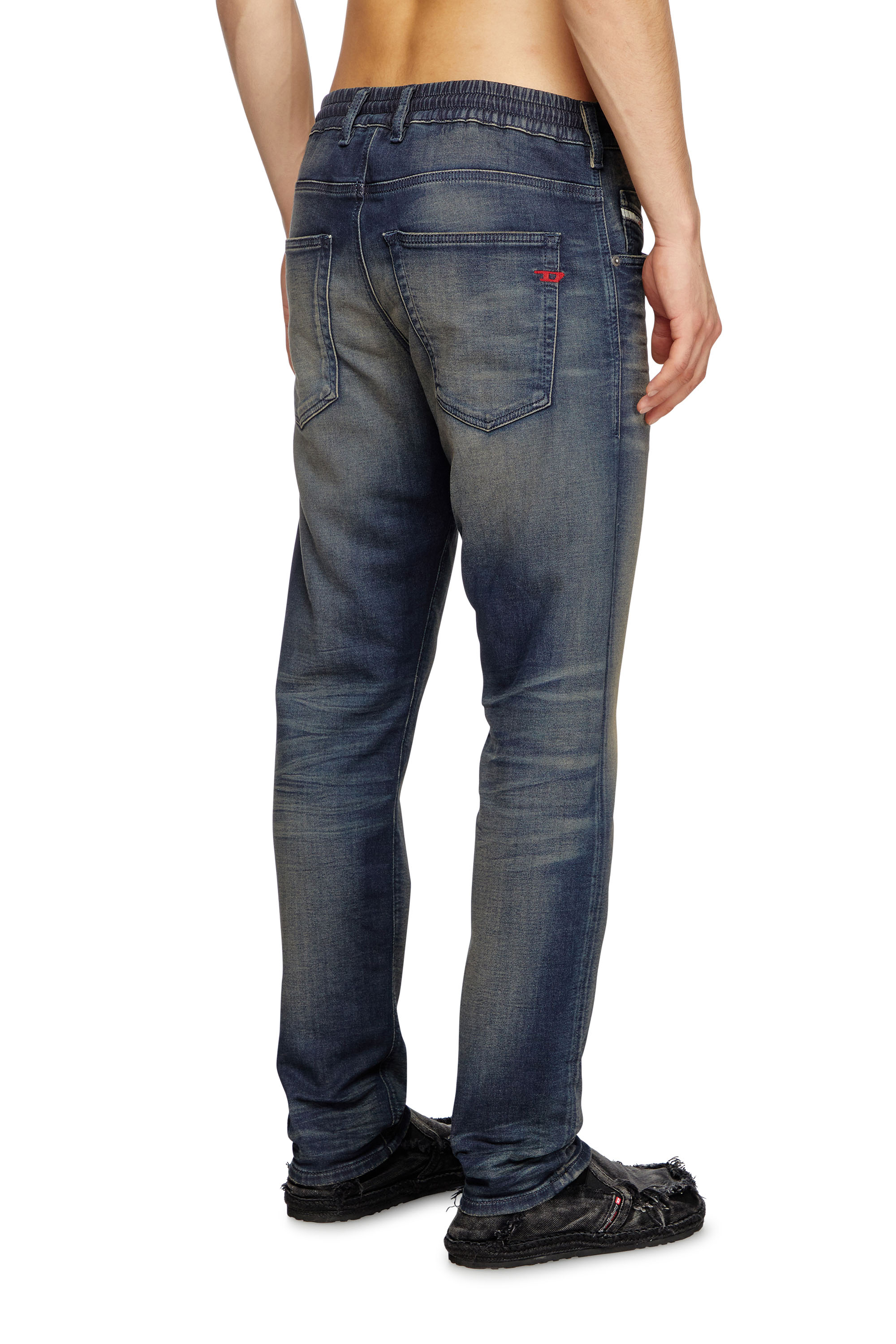 Diesel - Man's Tapered 2030 D-Krooley Joggjeans® 068PM, Dark Blue - 4