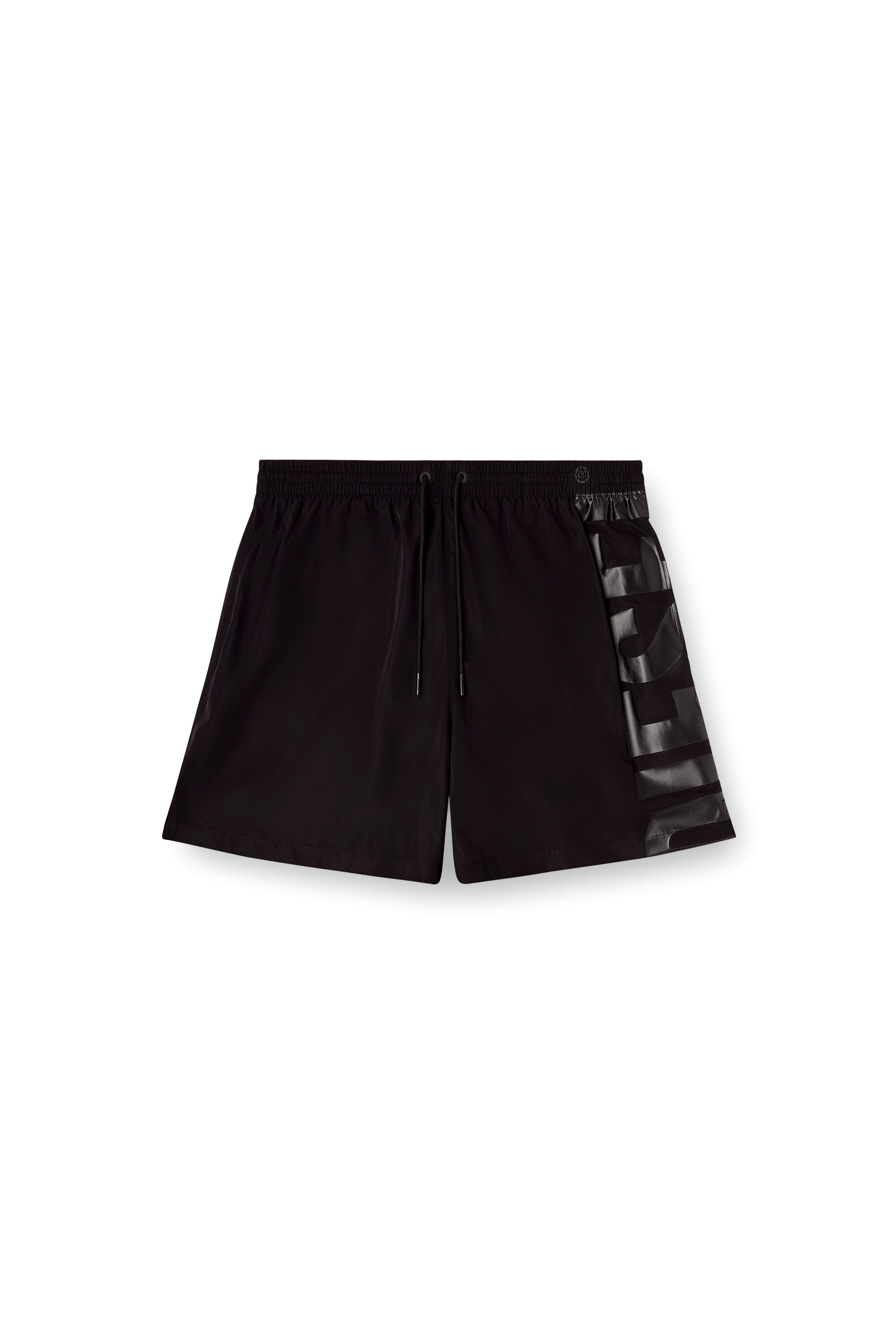 Diesel - RIO-41-D-CORE, Man's Mid-length swim shorts with maxi logo in Black - 4