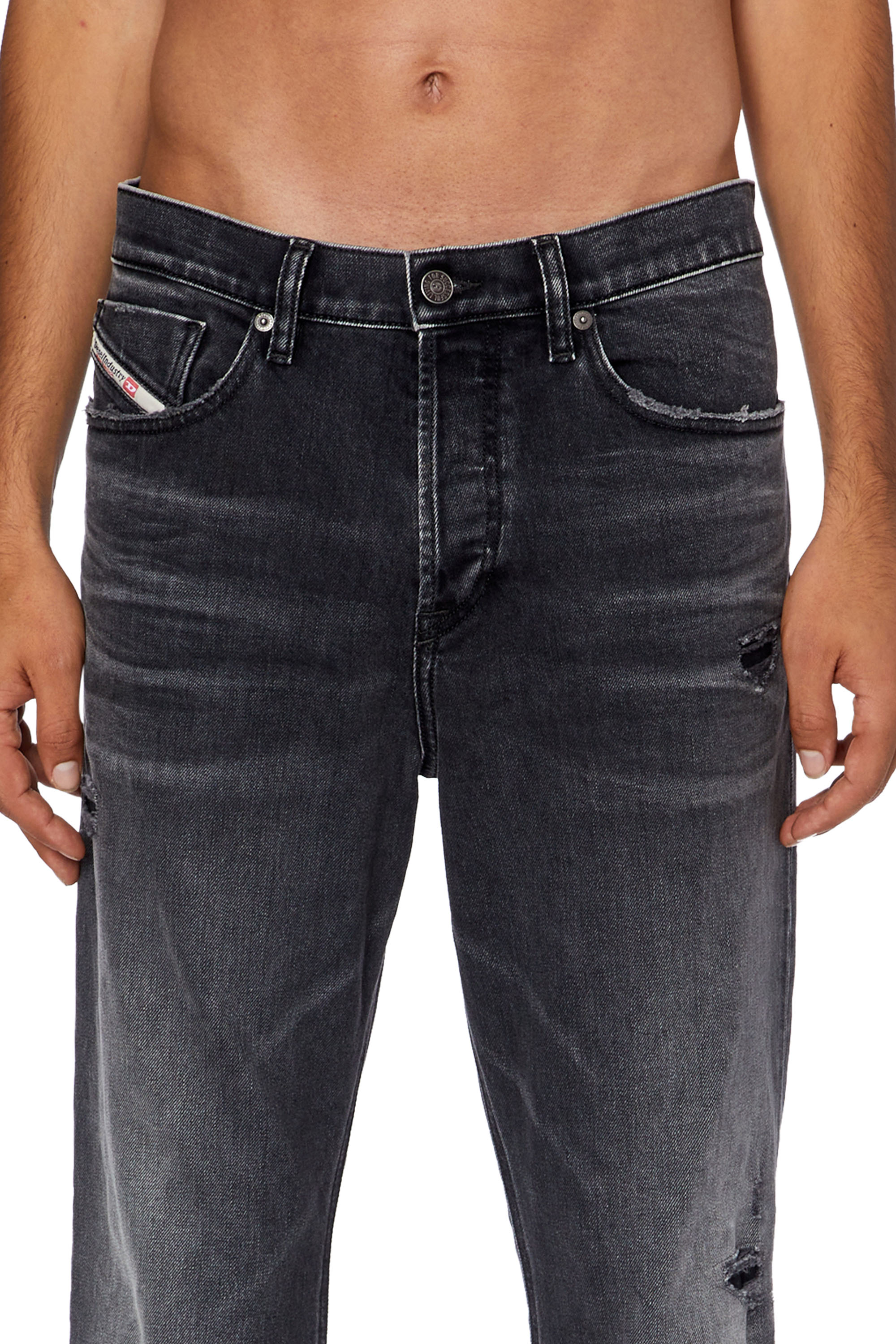 Diesel - Tapered Jeans 2005 D-Fining 09G19, Black/Dark grey - Image 3
