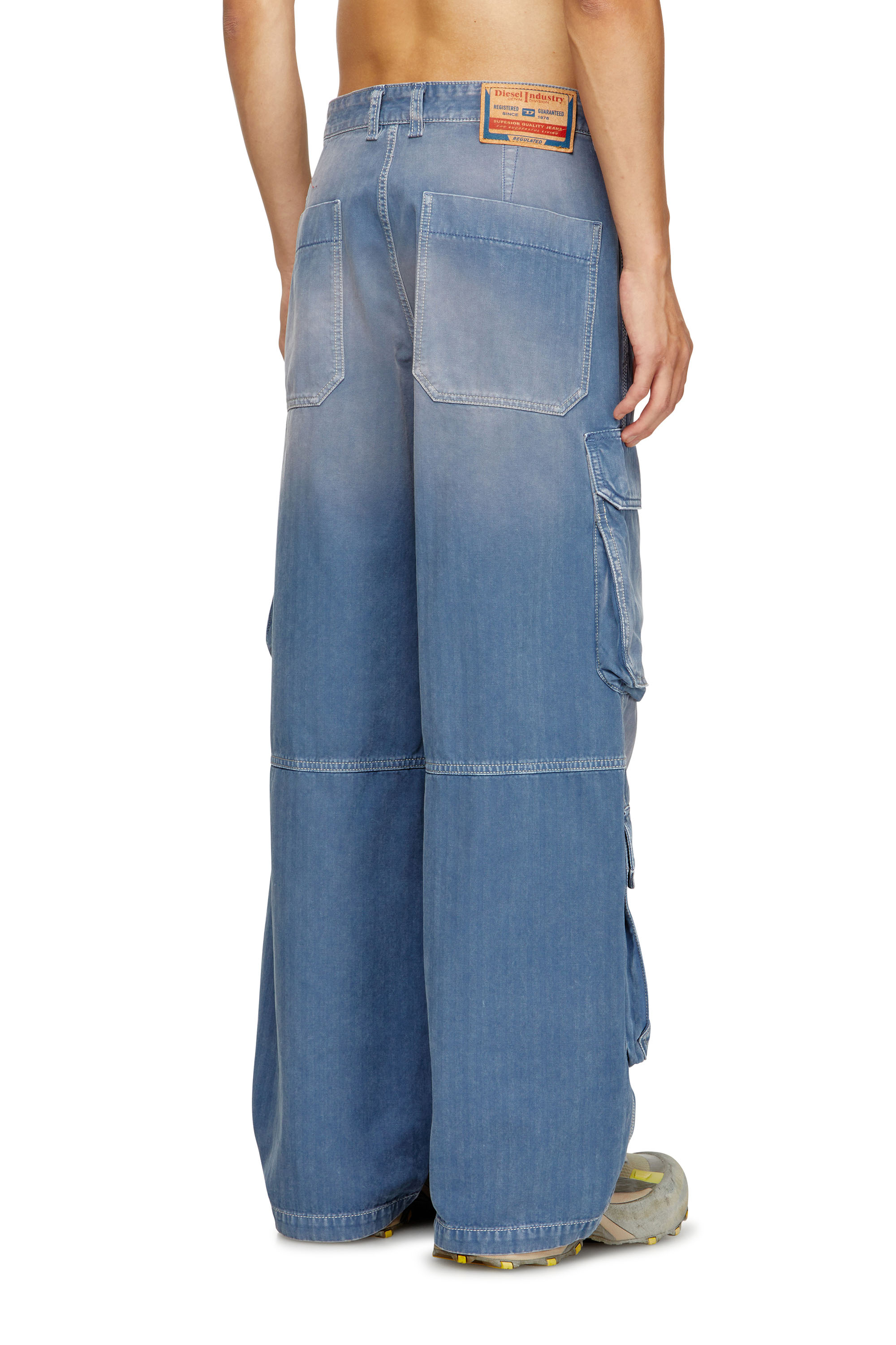 Relaxed Jeans D-Touch 09M93, Medium blue Diesel - Man's Relaxed Jeans D-Touch 09M93, Medium blue - 4