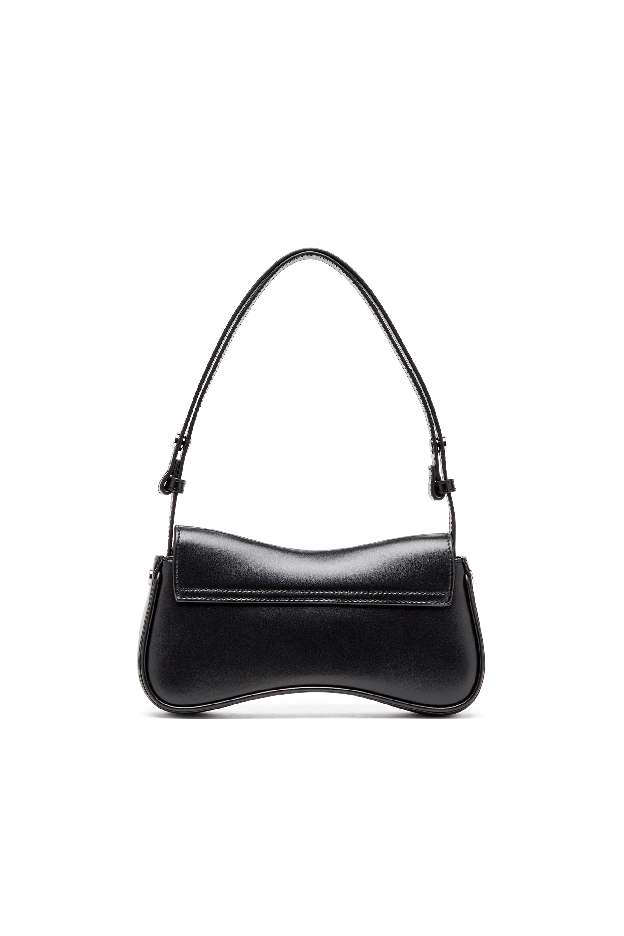 Diesel - PLAY CLUTCH, Woman's Play-Semi gloss leather shoulder bag in Black - 2