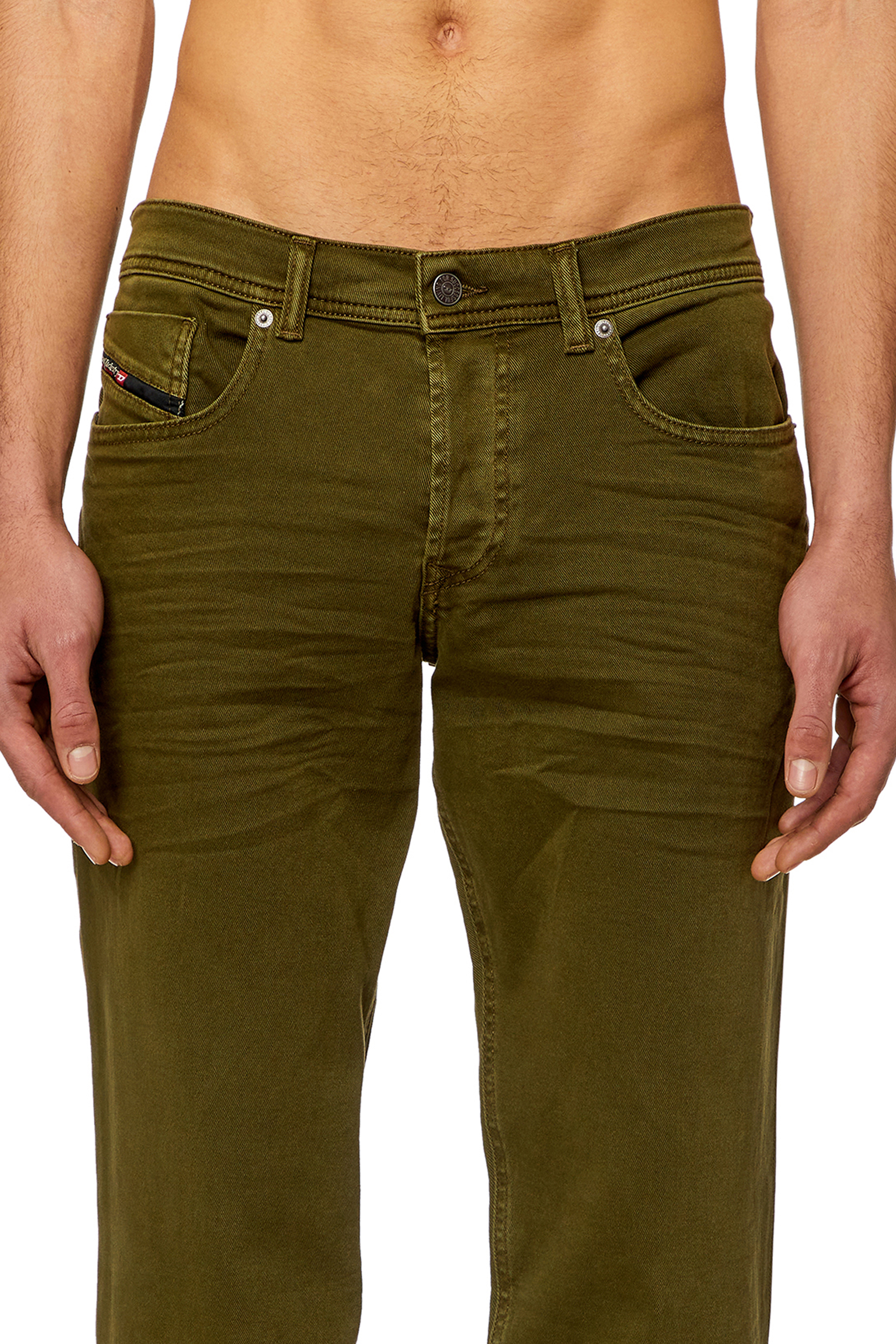 Diesel - Man's Regular Jeans 2023 D-Finitive 0QWTY, Military Green - 4