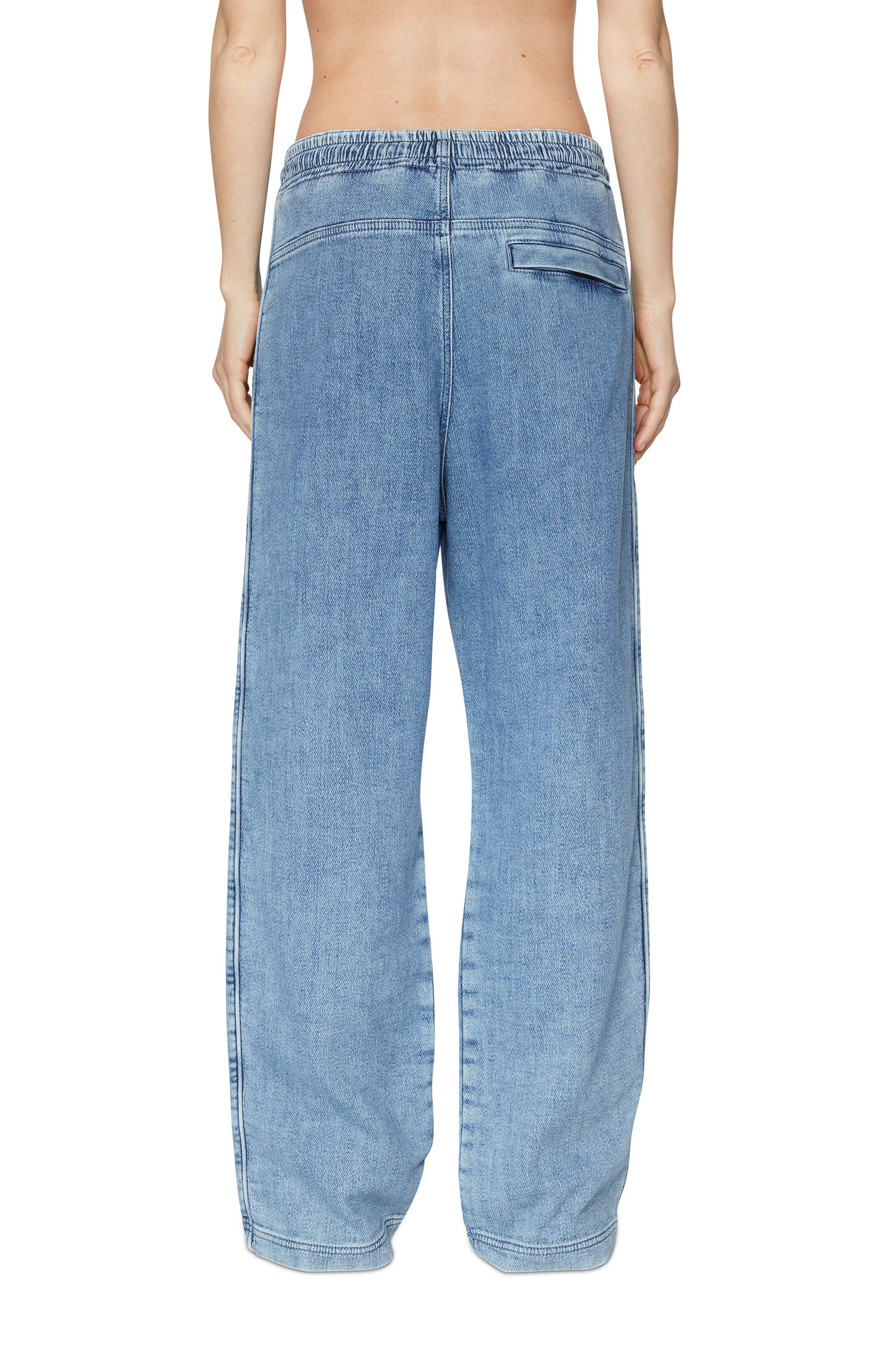 Diesel - Straight D-Martians Track Denim 09D01, Light Blue - Image 2