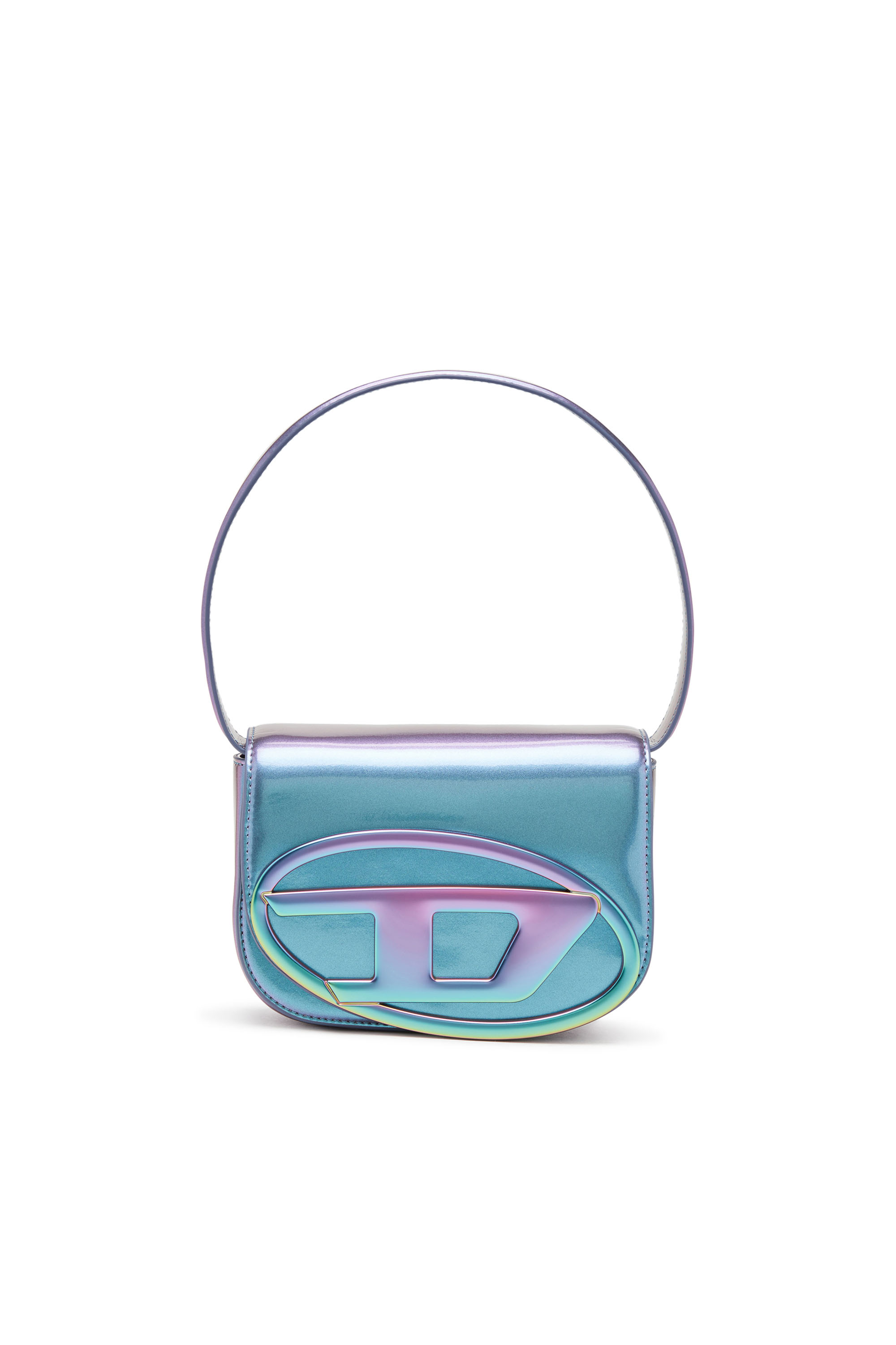 Diesel - 1DR, Woman 1DR-Iconic shoulder bag with iridescent effect in Blue - Image 7