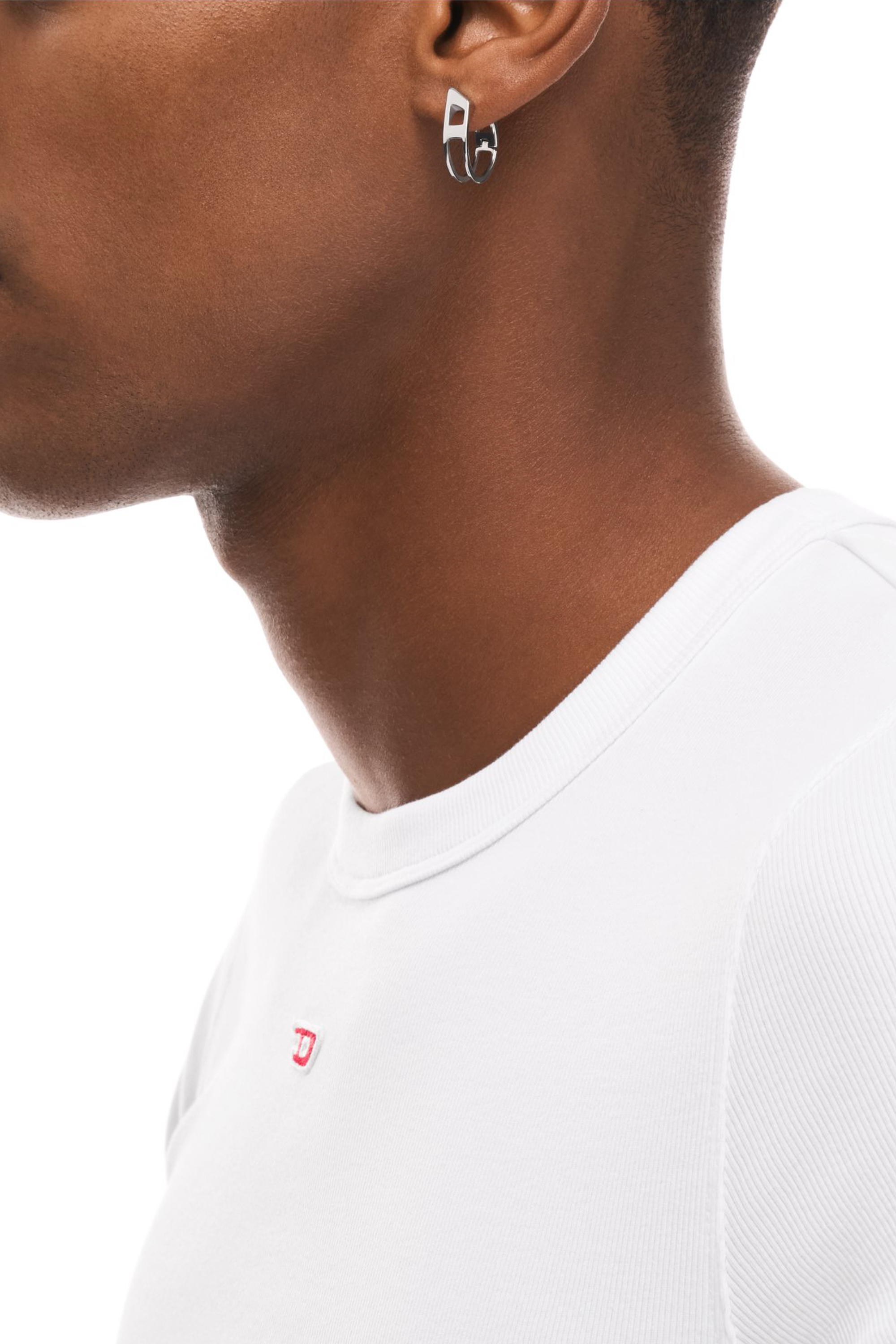 Diesel - DX167340 JEWELLERY, Unisex's Stainless Steel Hoop Earring in Silver - 4