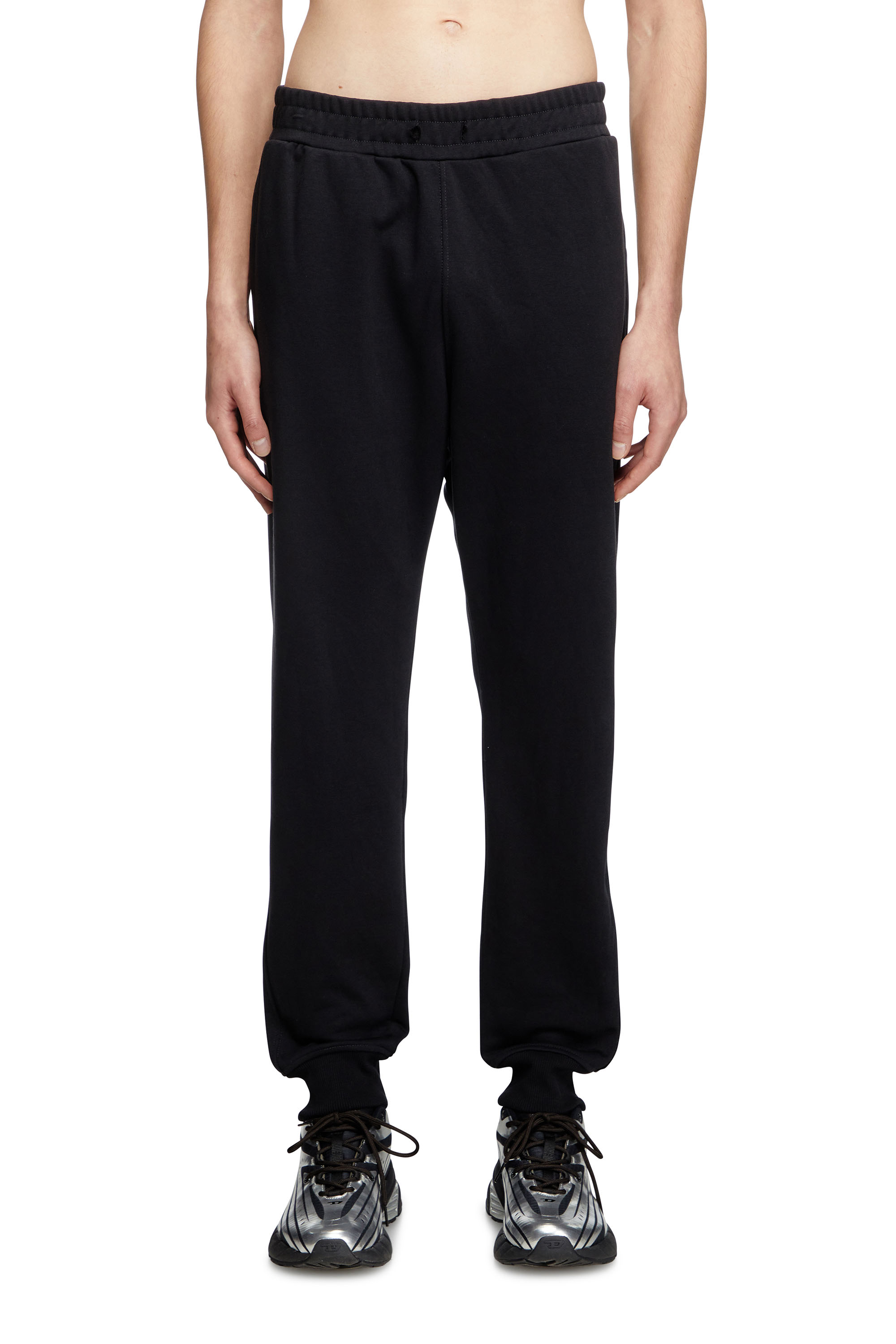 Diesel - P-TARGA-R1, Man's Track pants with small logo in Black - 1